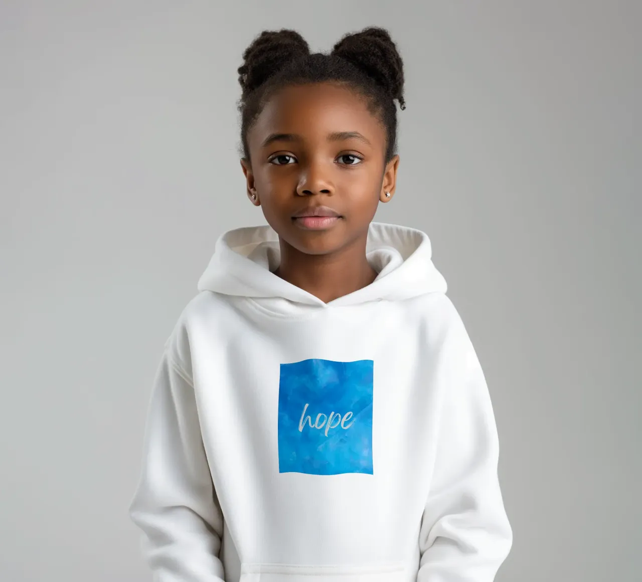 Speranza Blu Astratto felpa bambino con cappuccio da FABOArt