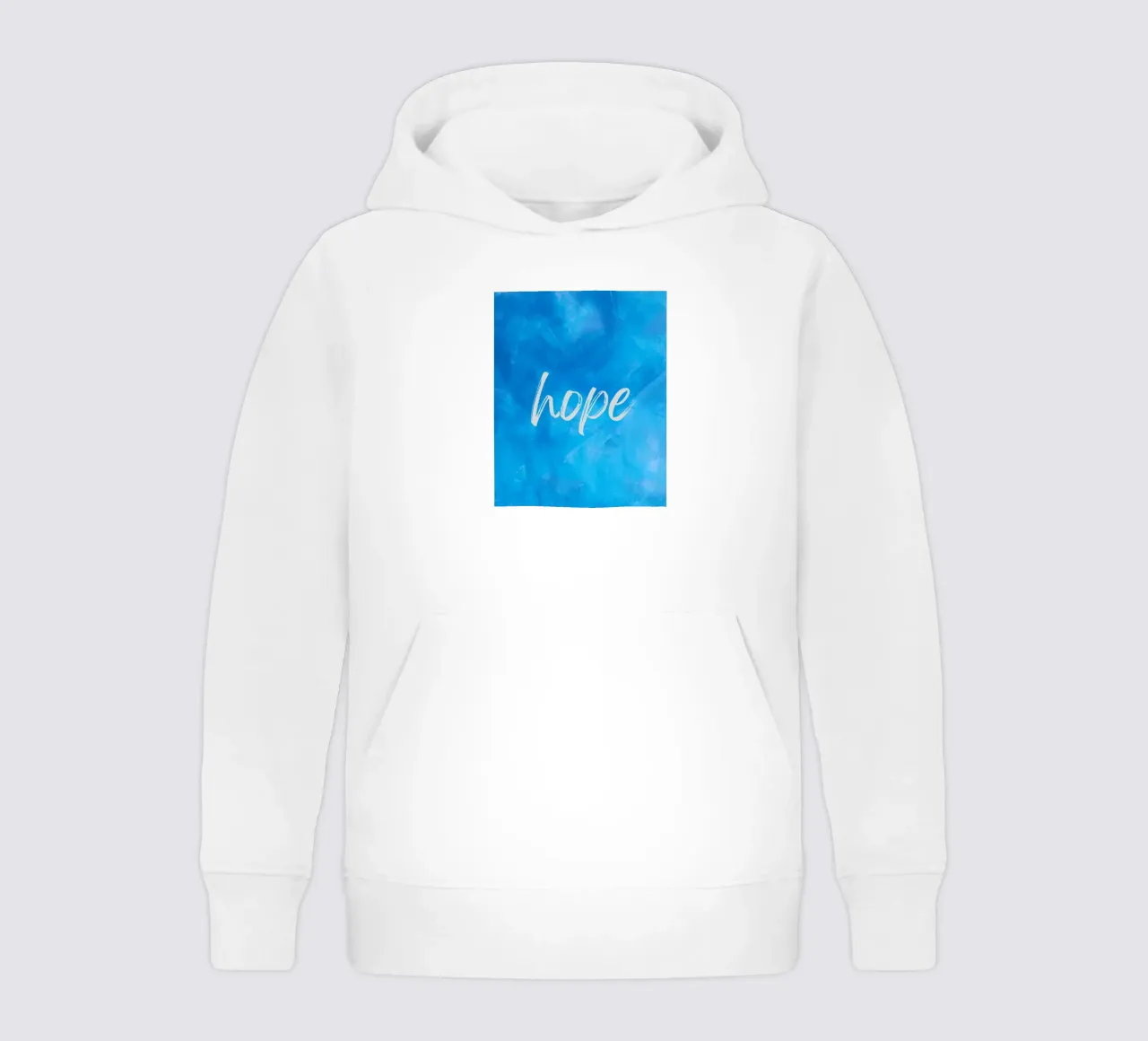 Speranza Blu Astratto felpa bambino con cappuccio da FABOArt