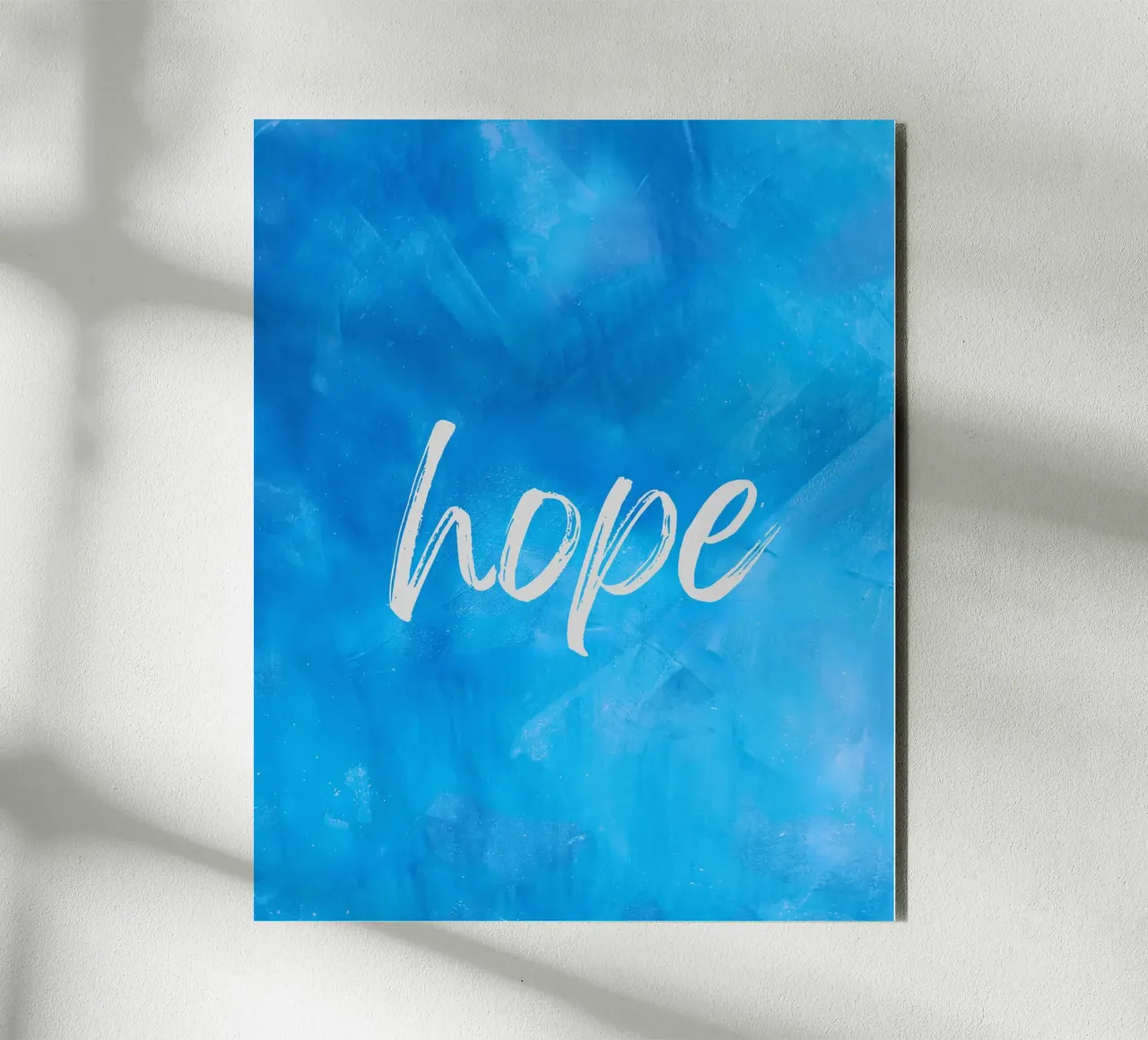 Hope Blue Abstract alu-dibond by FABOArt