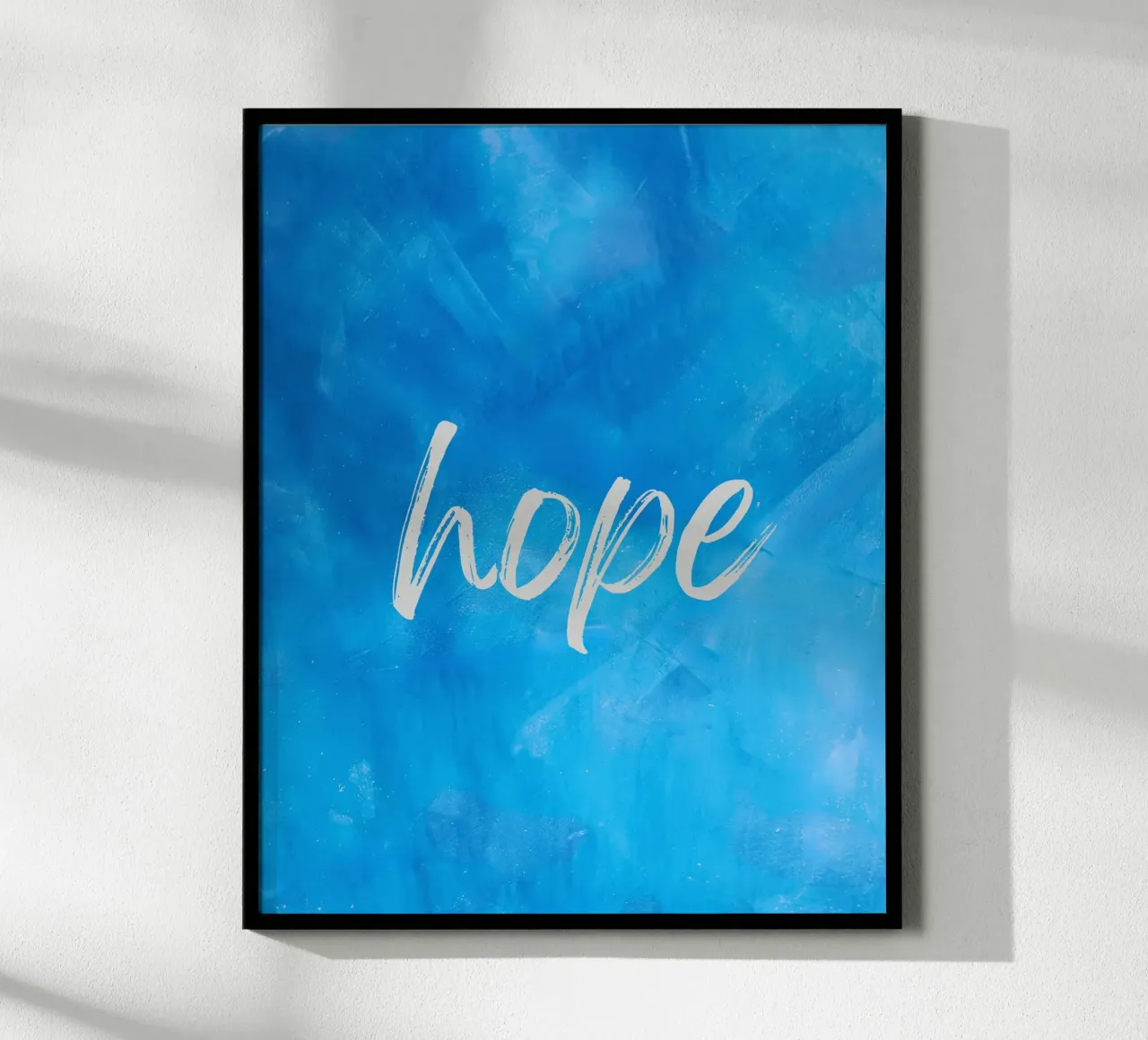 Hope Blue Abstract hahnemühle by FABOArt