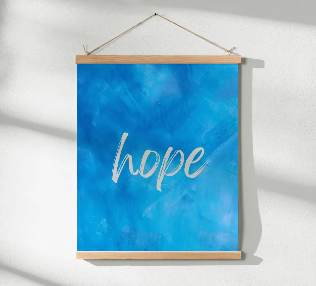 Hope Blue Abstract hahnemühle by FABOArt