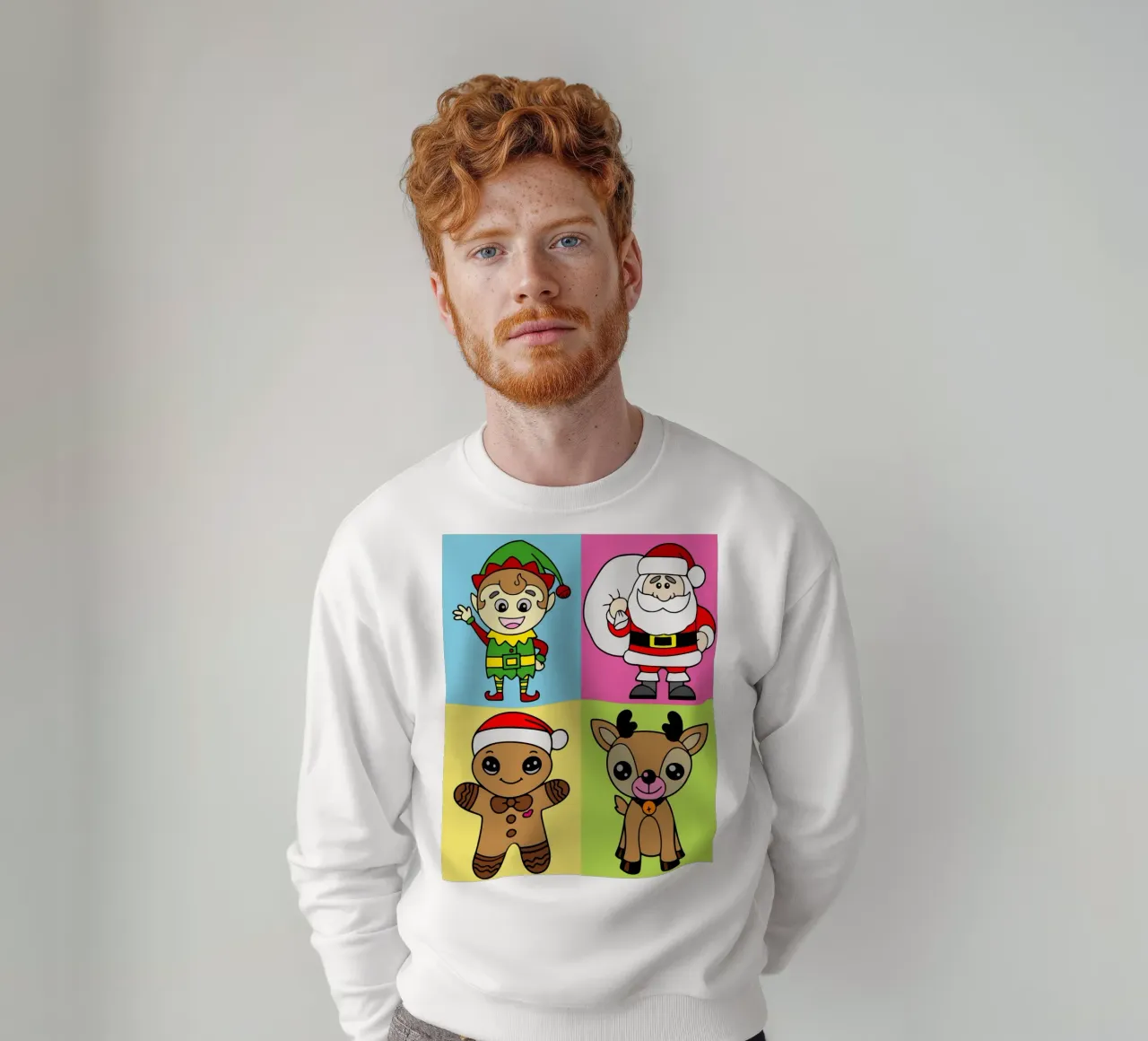 Christmas Vibes Funny Art Design felpa da onefeelshop