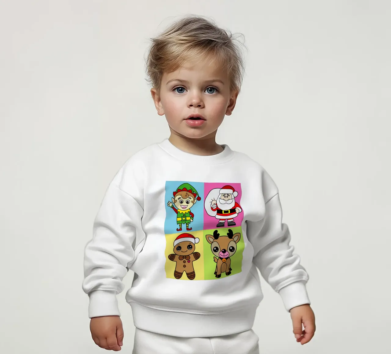 Christmas Vibes Funny Art Design felpa neonato da onefeelshop