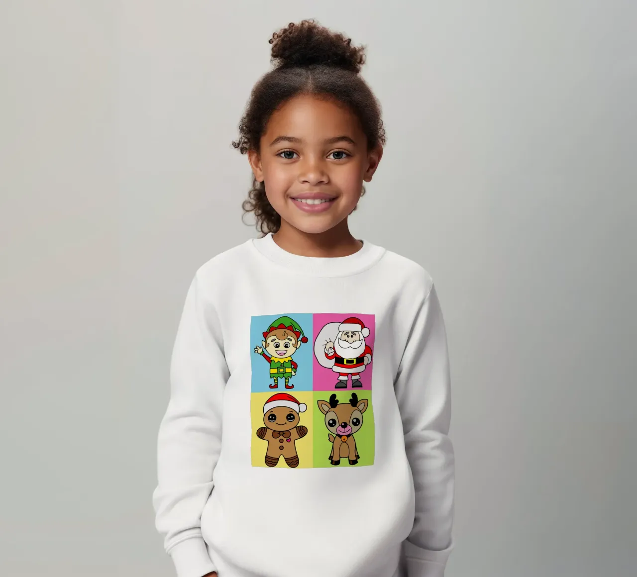 Christmas Vibes Funny Art Design felpa bambino da onefeelshop