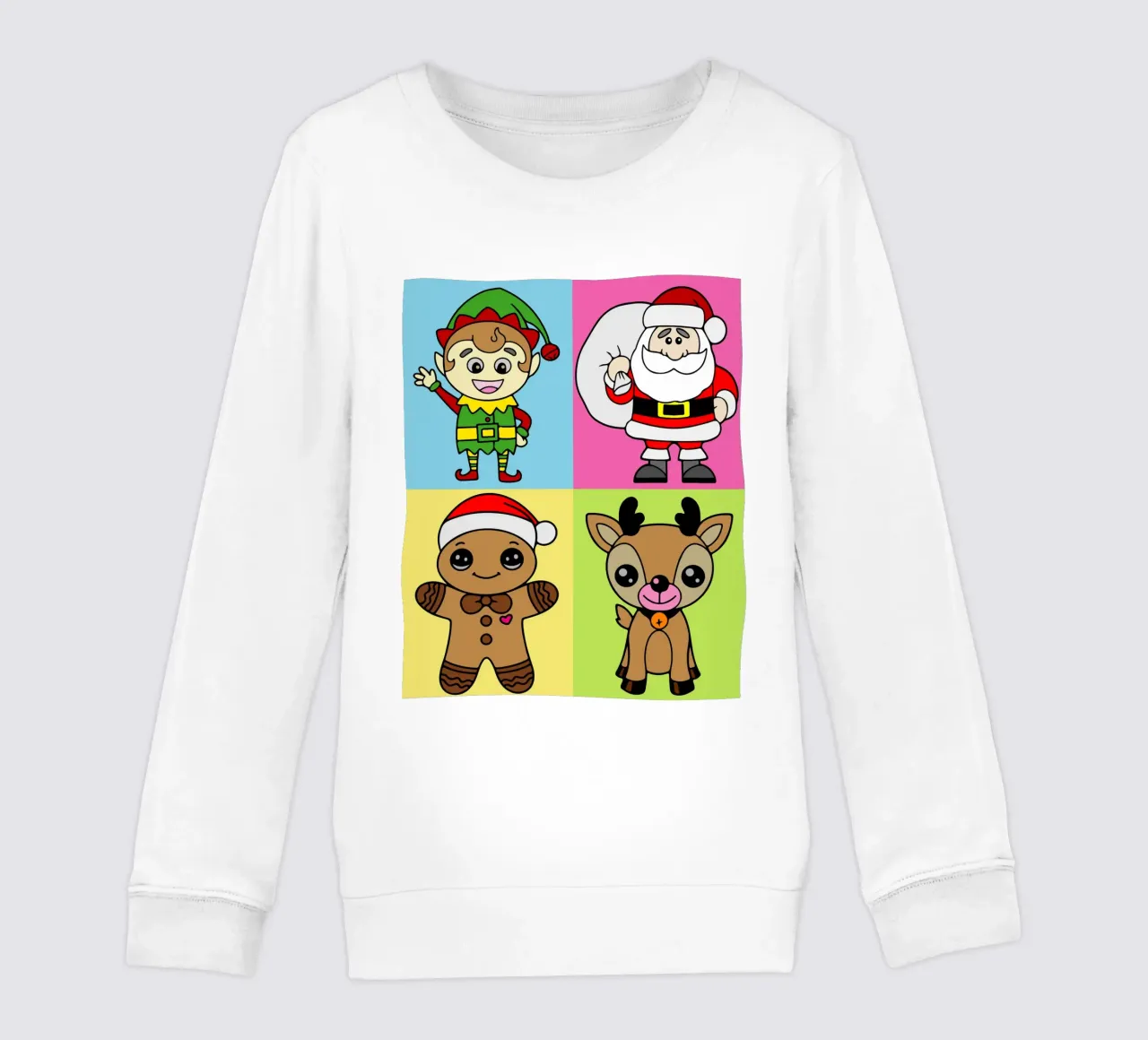 Christmas Vibes Funny Art Design felpa bambino da onefeelshop