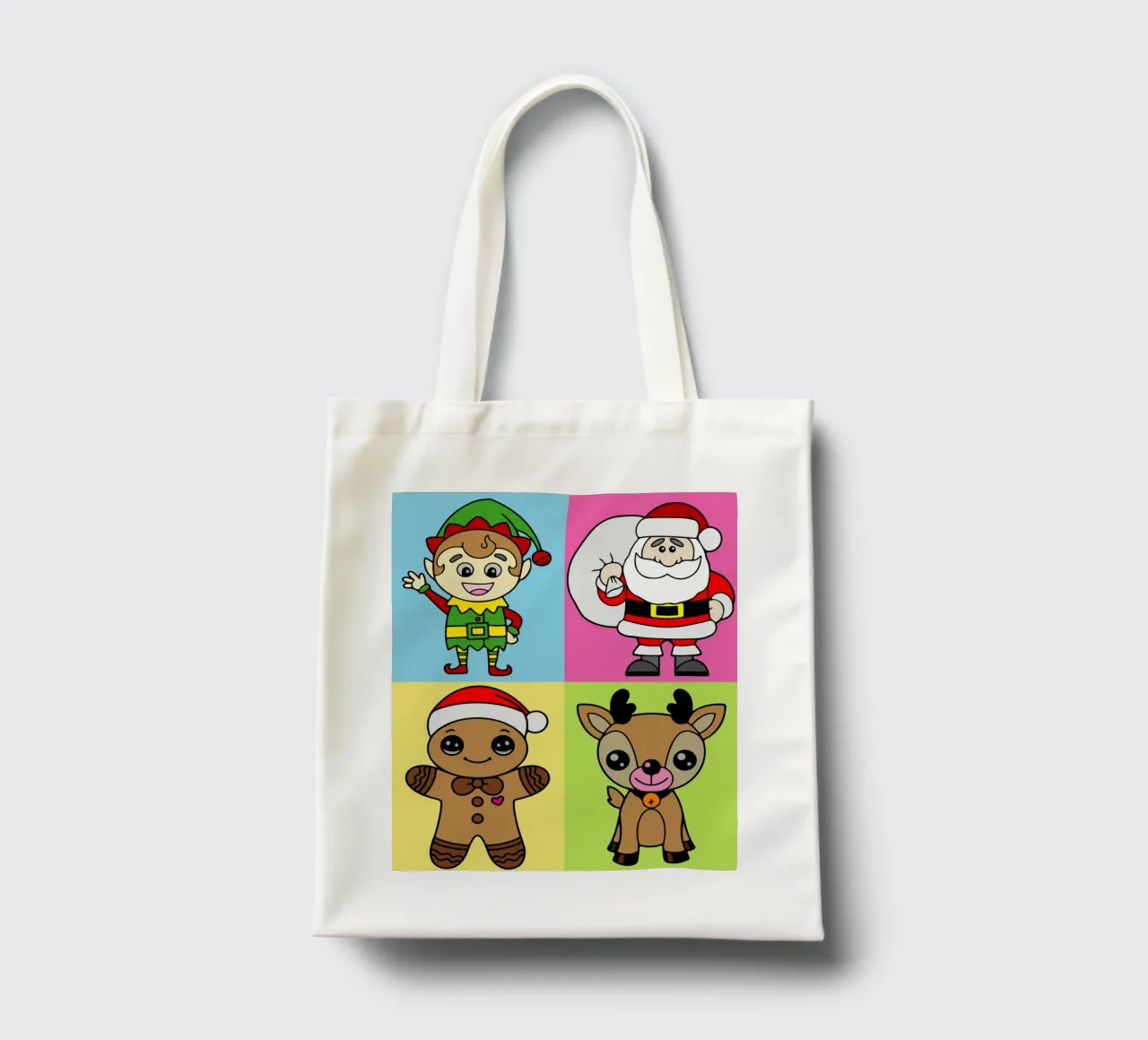 Christmas Vibes Funny Art Design borsa in juta da onefeelshop