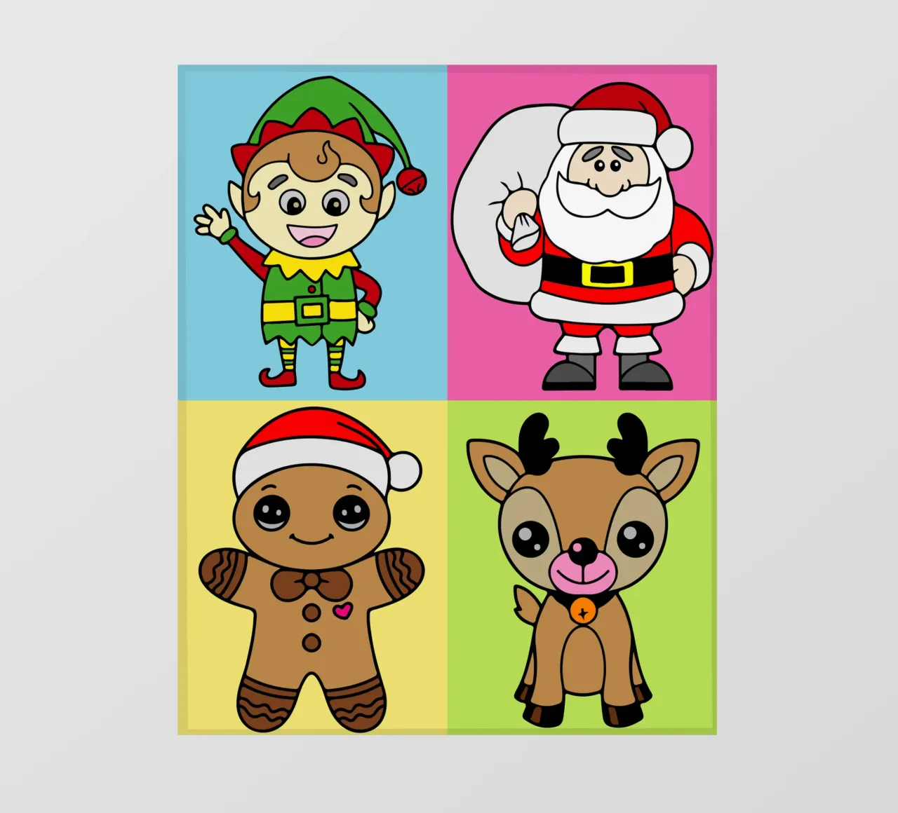 Christmas Vibes Funny Art Design telo in pvc da onefeelshop
