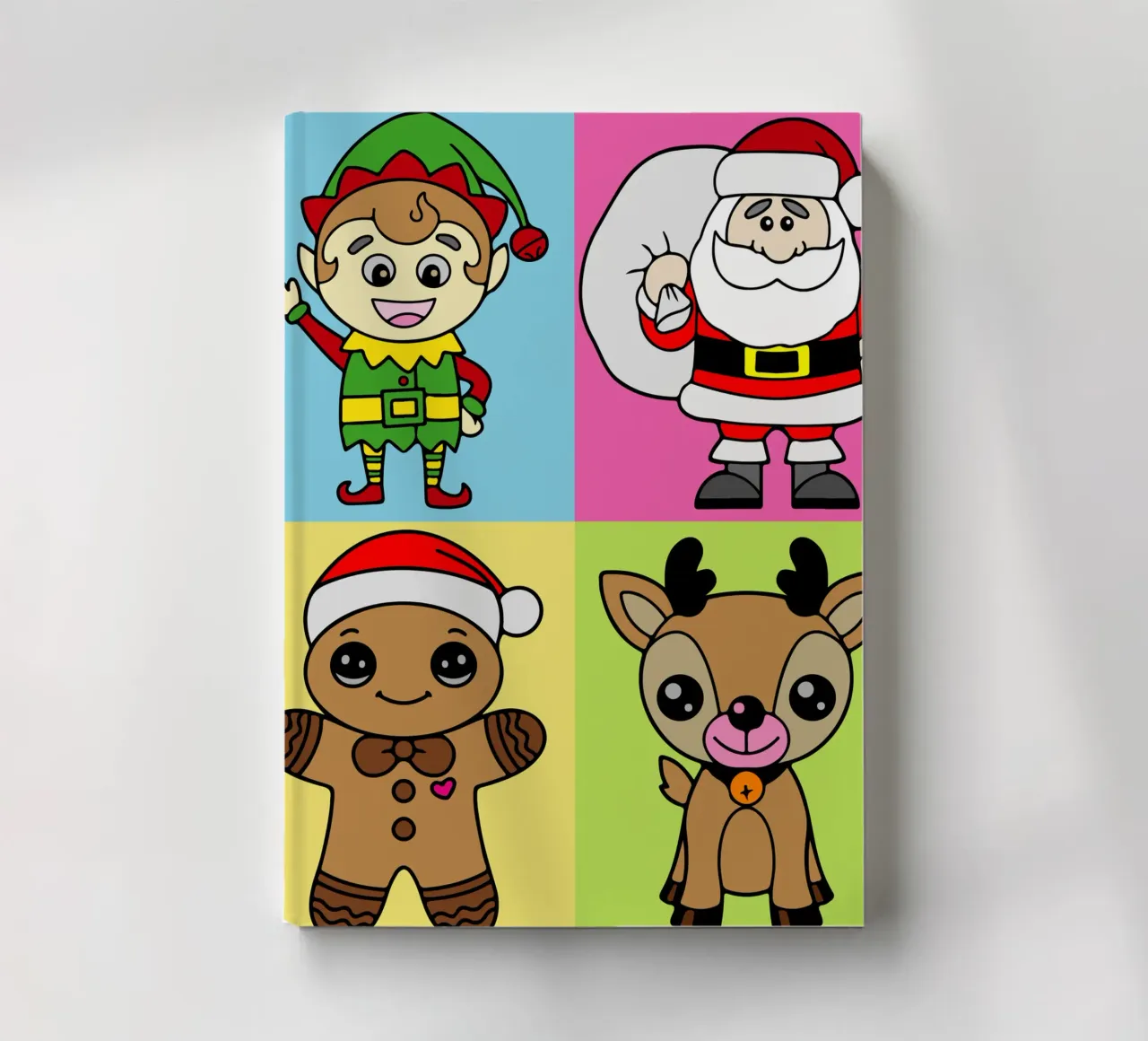 Christmas Vibes Funny Art Design notebook by onefeelshop