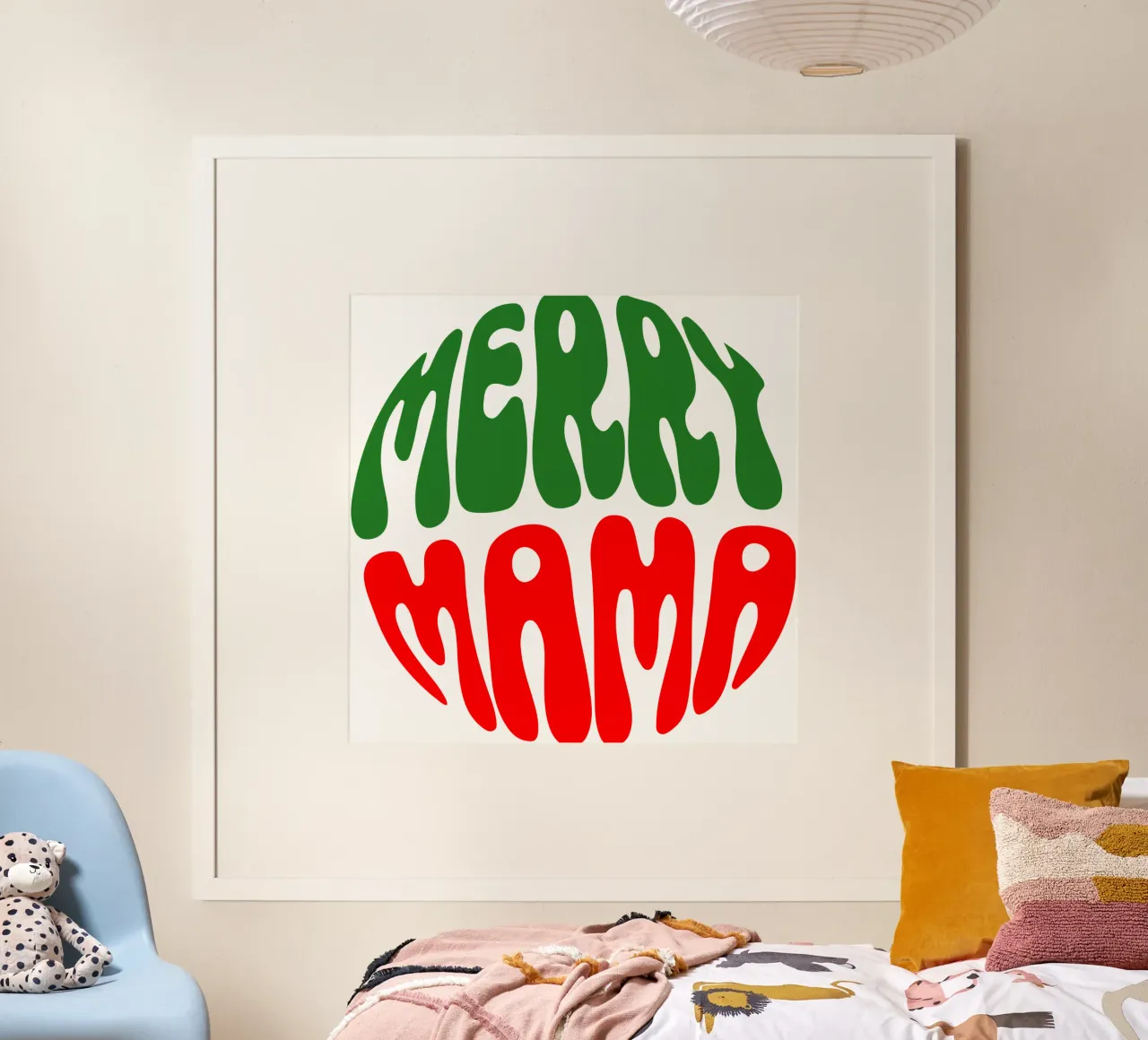 Regalo di Natale per una mamma felice poster da onefeelshop