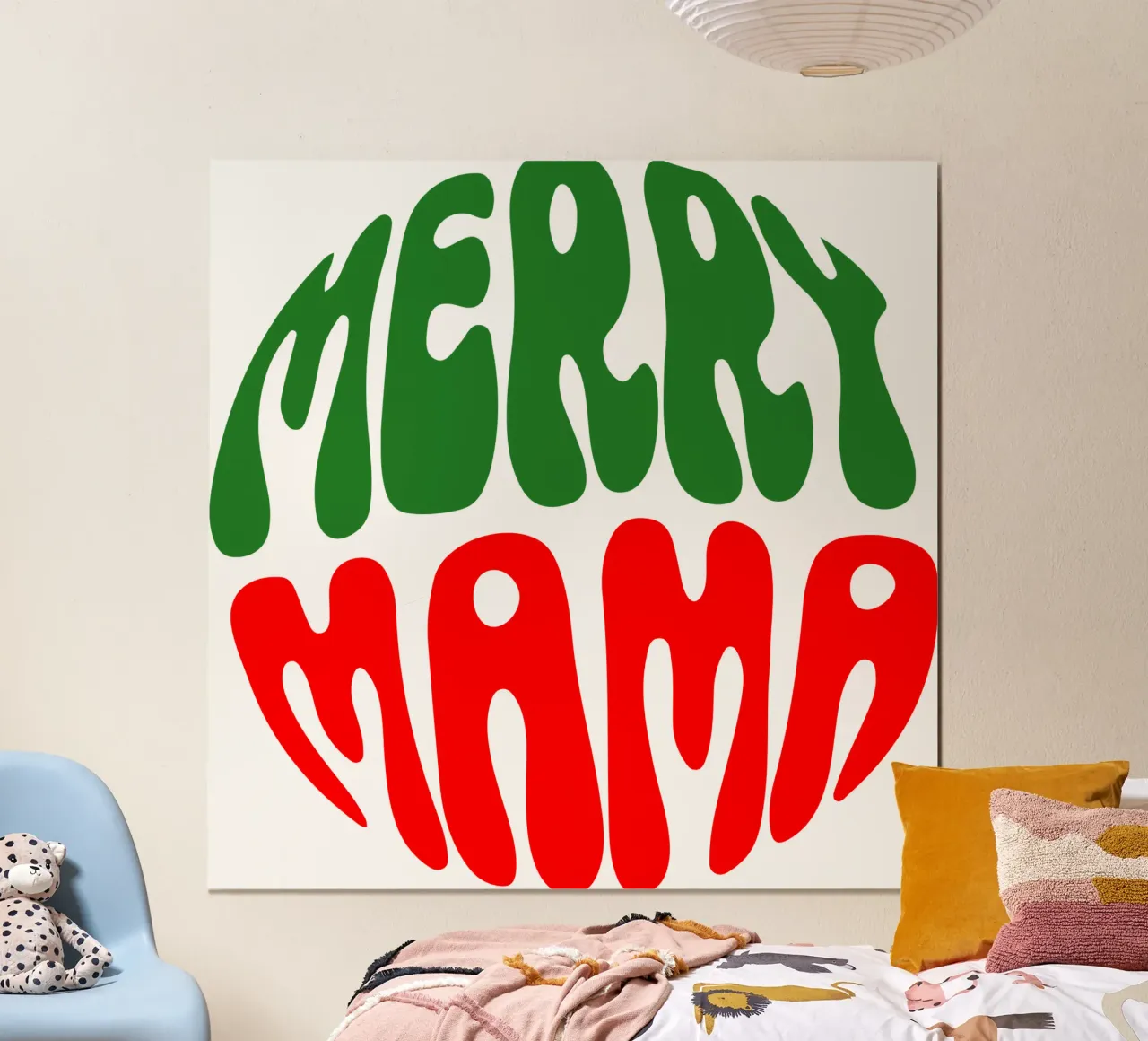 Regalo di Natale per una mamma felice poster da onefeelshop