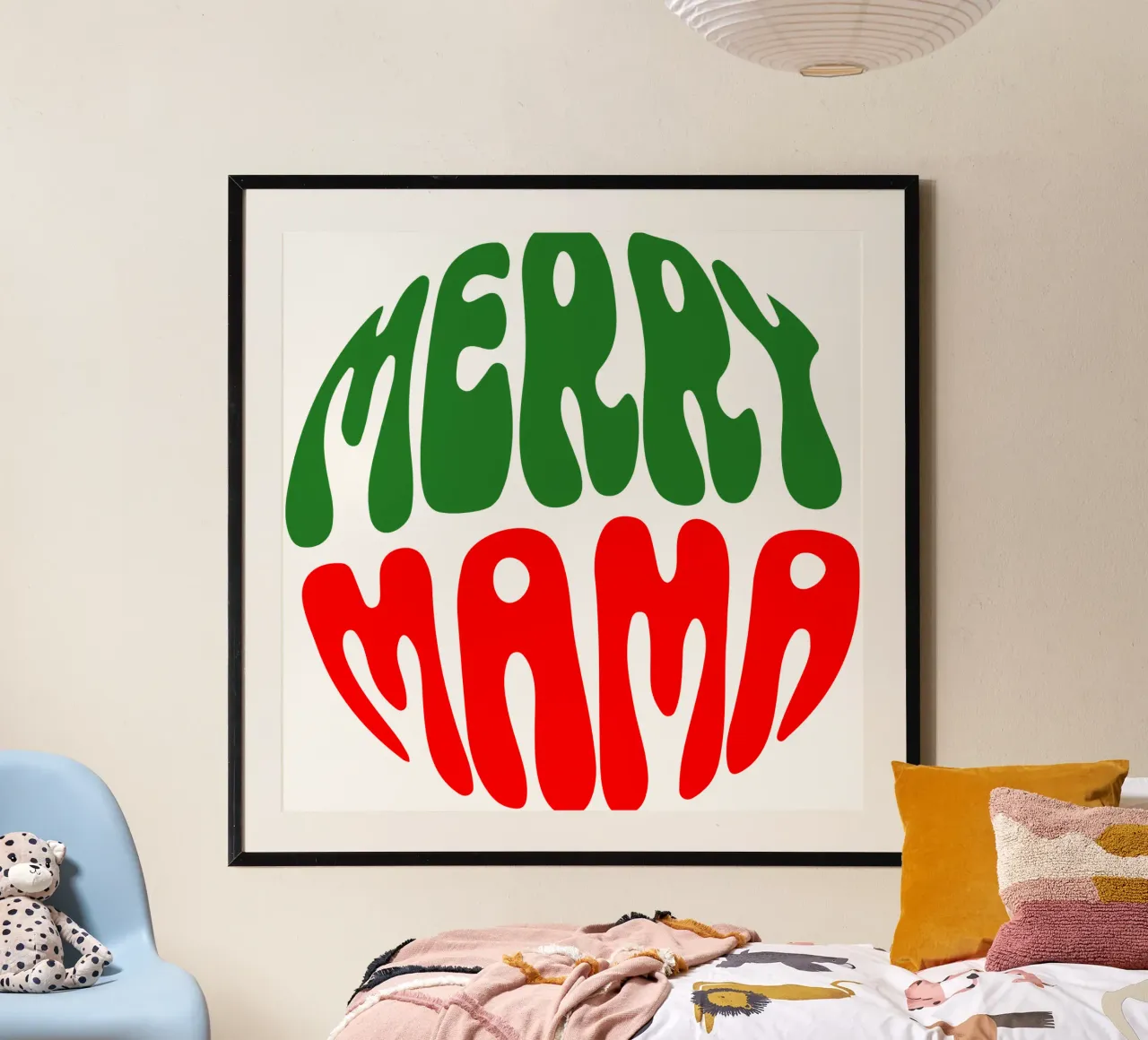 Regalo di Natale per una mamma felice poster da onefeelshop