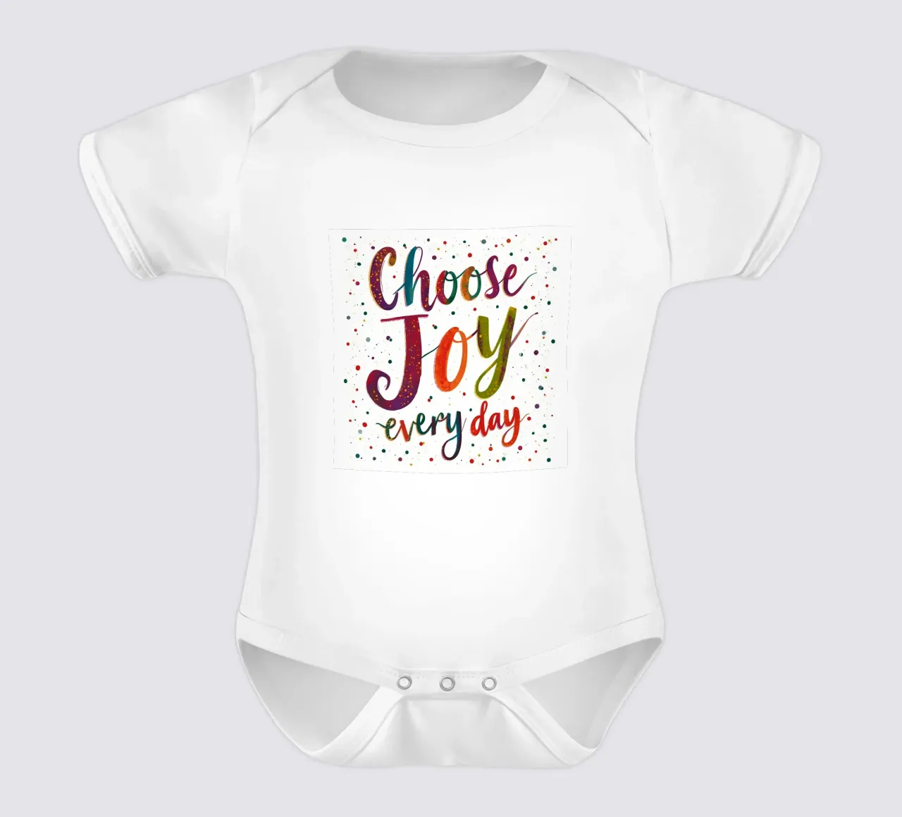 Scegliere la gioia body neonato maniche corte da inspirational quote