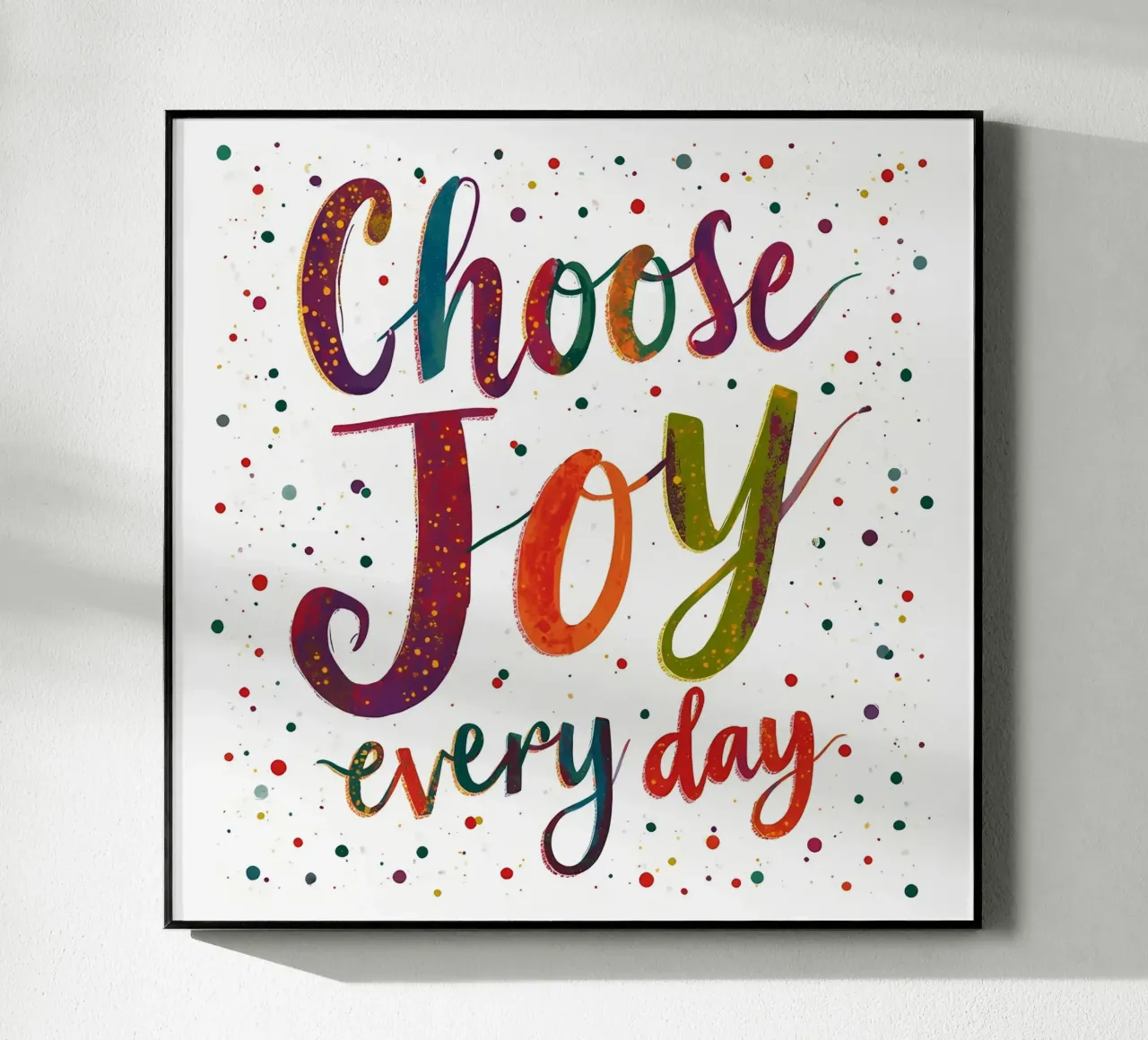 Choose Joy plexiglass da inspirational quote