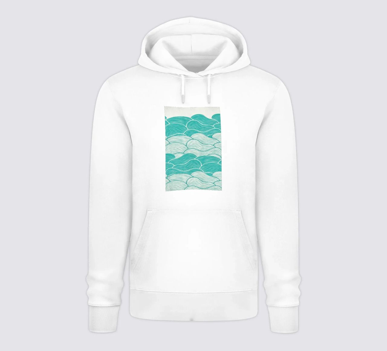 The Calm And Stormy Seas felpa con cappuccio da Pom Graphic Design