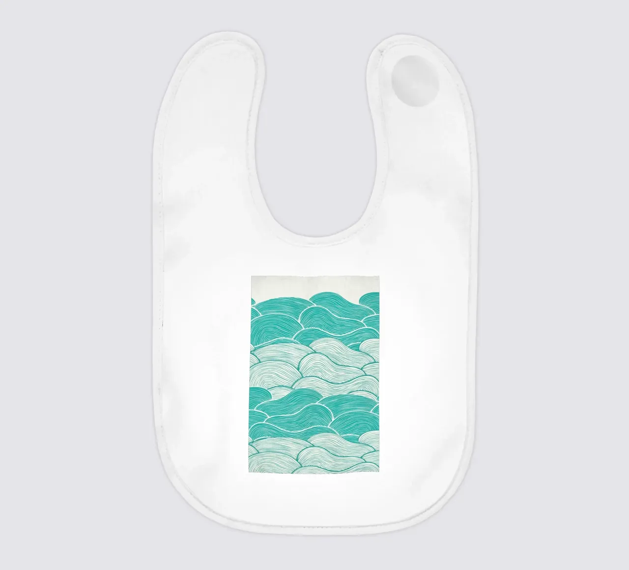 The Calm And Stormy Seas bavaglino da Pom Graphic Design