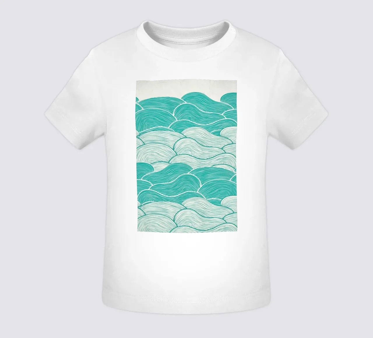 The Calm And Stormy Seas maglietta neonato da Pom Graphic Design