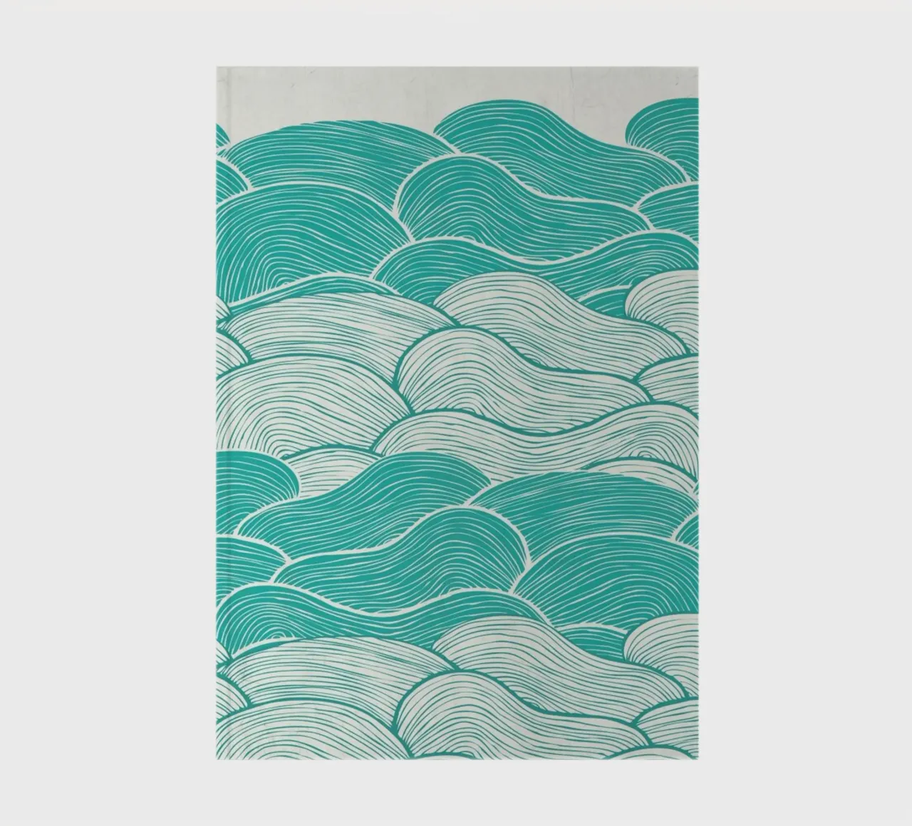 The Calm And Stormy Seas notebook by Pom Graphic Design