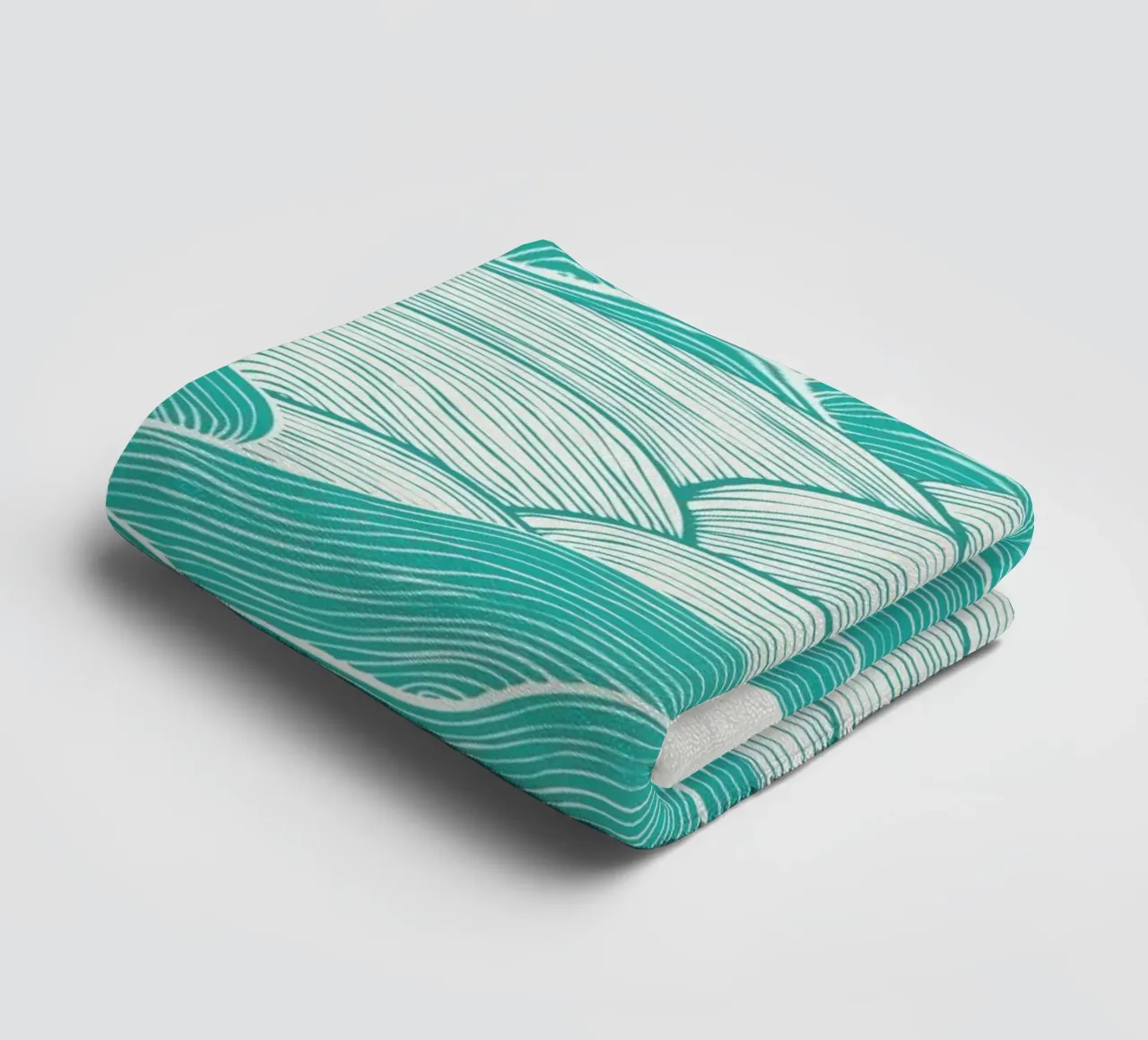 The Calm And Stormy Seas asciugamano da bagno da Pom Graphic Design