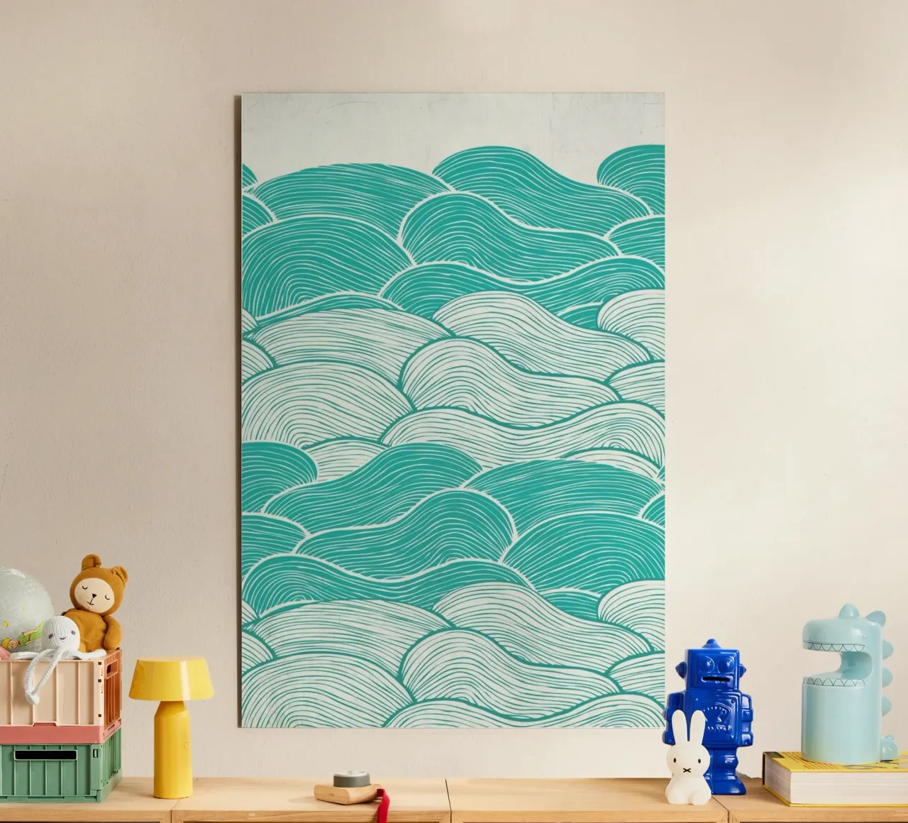 The Calm And Stormy Seas alluminio dibond da Pom Graphic Design