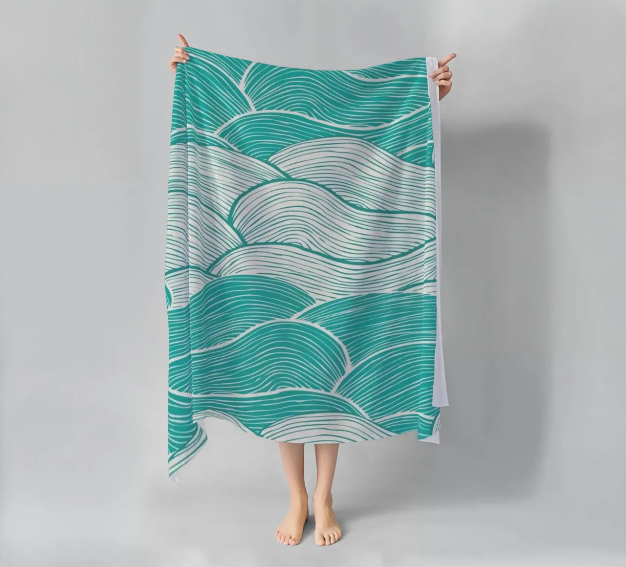 The Calm And Stormy Seas telo mare da Pom Graphic Design