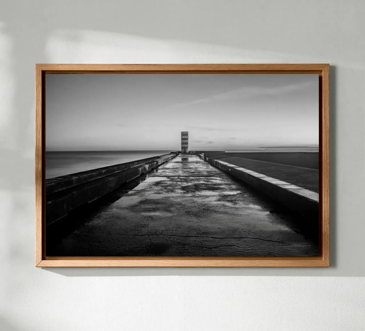 Footbridge to the lighthouse alu-dibond by Carinaprint