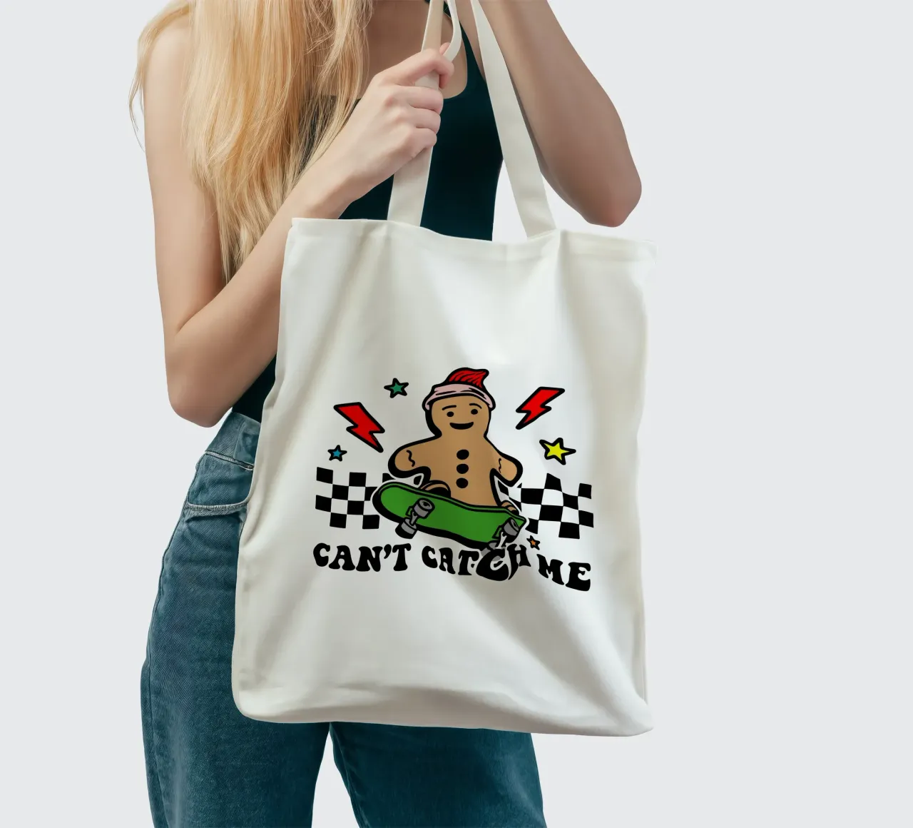 Lebkuchen kann nicht cach mich Weihnachtsgeschenk Kunst Design Jutebeutel von onefeelshop