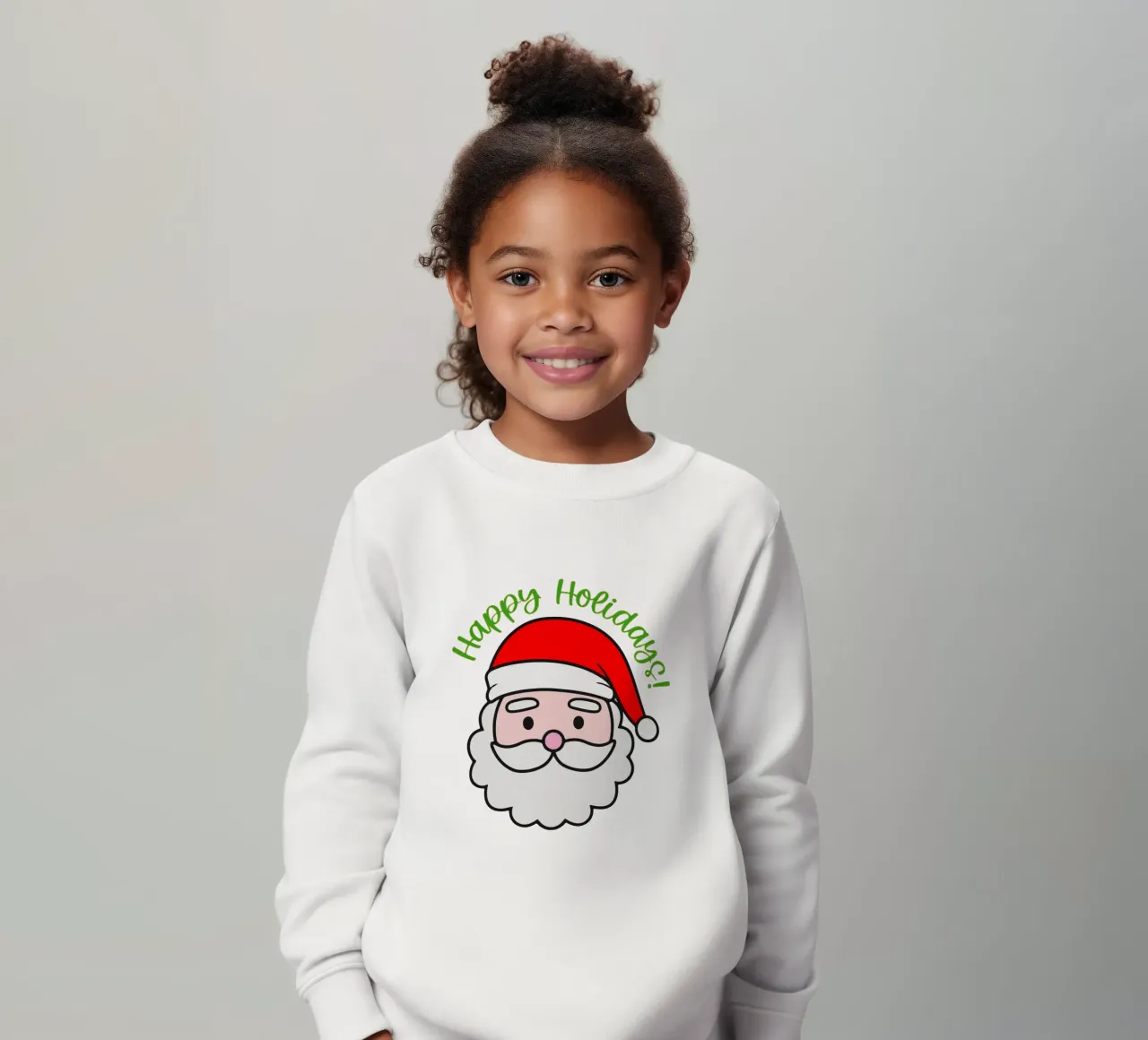 felice vacanza Babbo Natale design divertente felpa bambino da onefeelshop