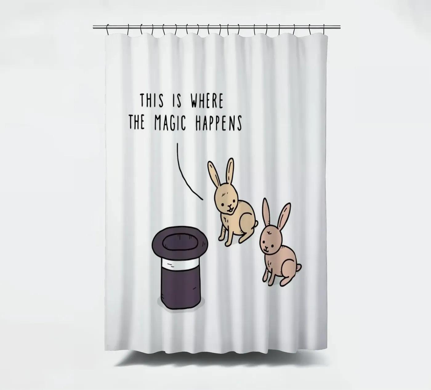 Magic douchegordijn van Jaco Haasbroek