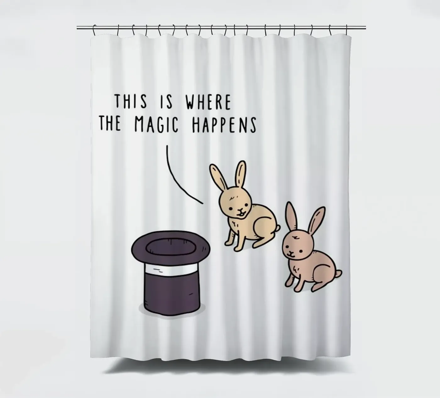 Magic douchegordijn van Jaco Haasbroek