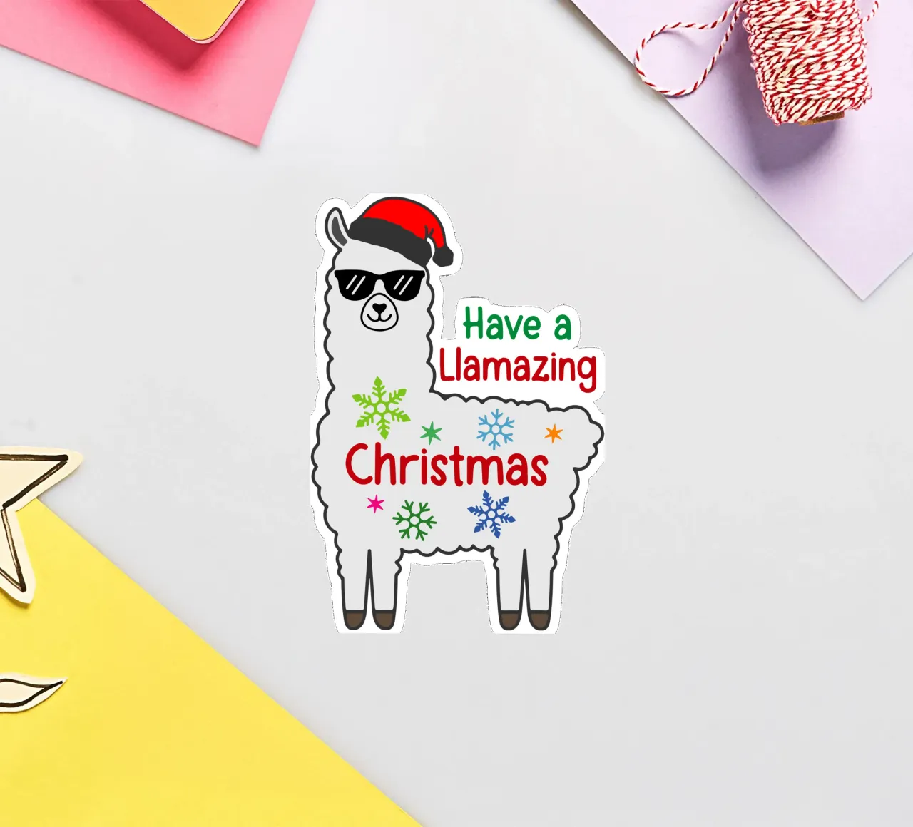have a llmazing christmas funny art design sticker by onefeelshop