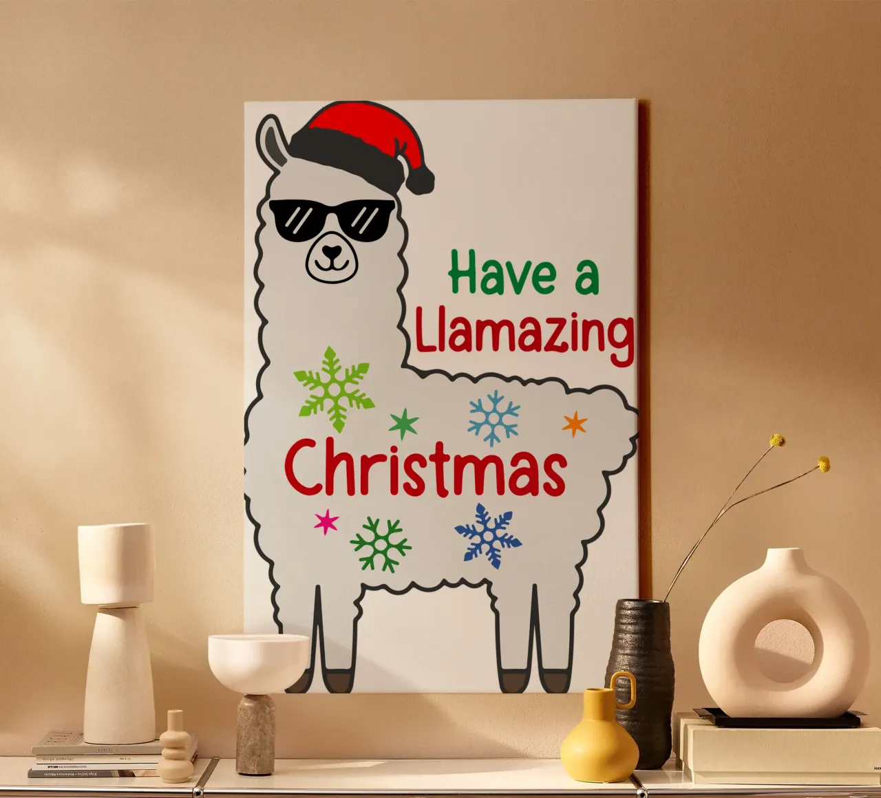 Have a llmazing christmas funny art design tela con Cornice a cassetta da onefeelshop