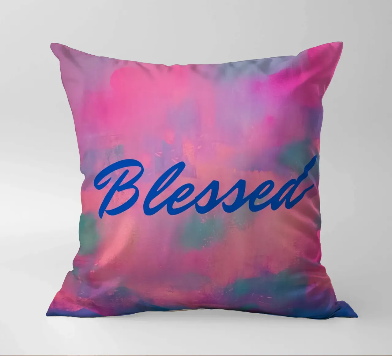 Stampa astratta colorata 'Blessed cuscino da FABOArt
