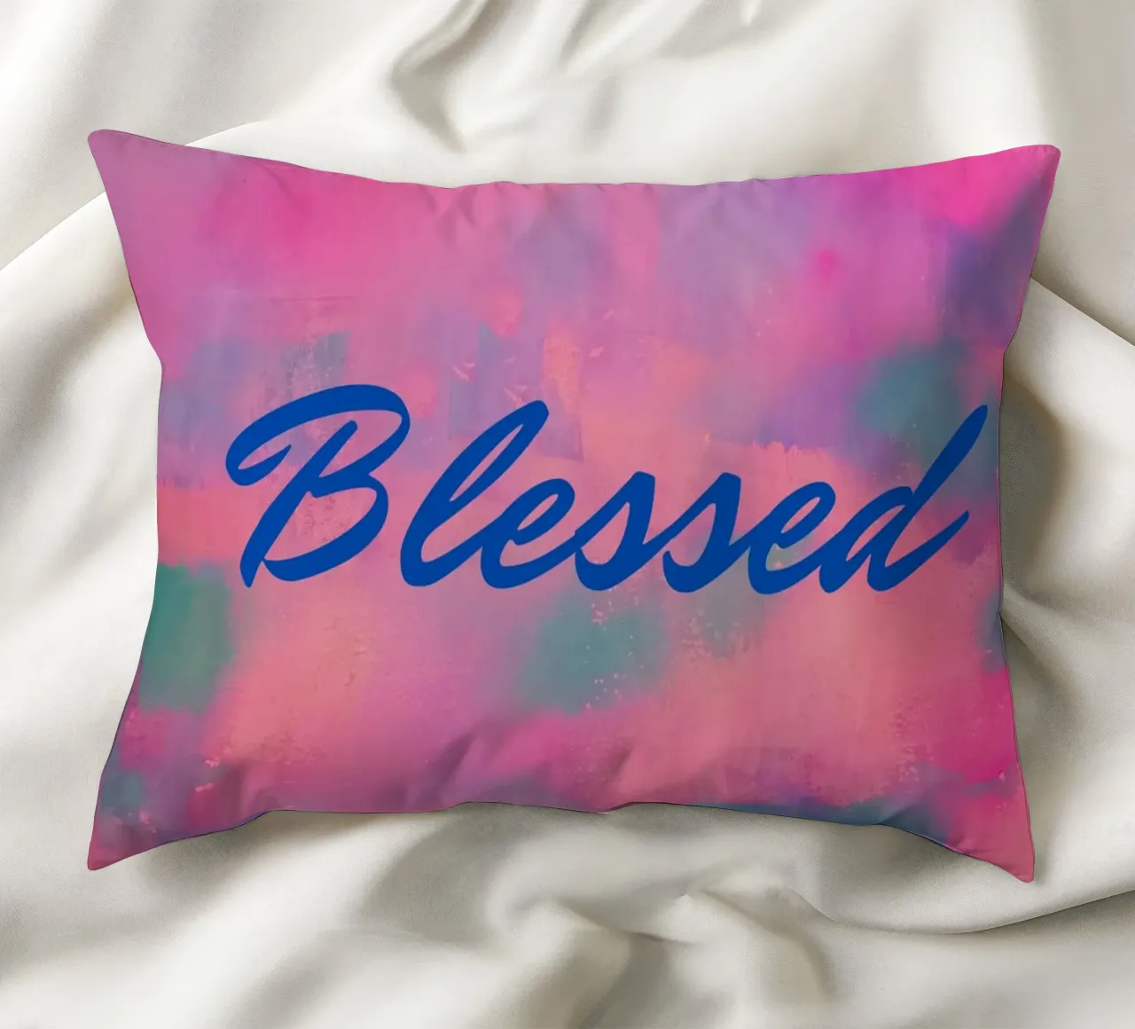 Stampa astratta colorata 'Blessed cuscino da FABOArt