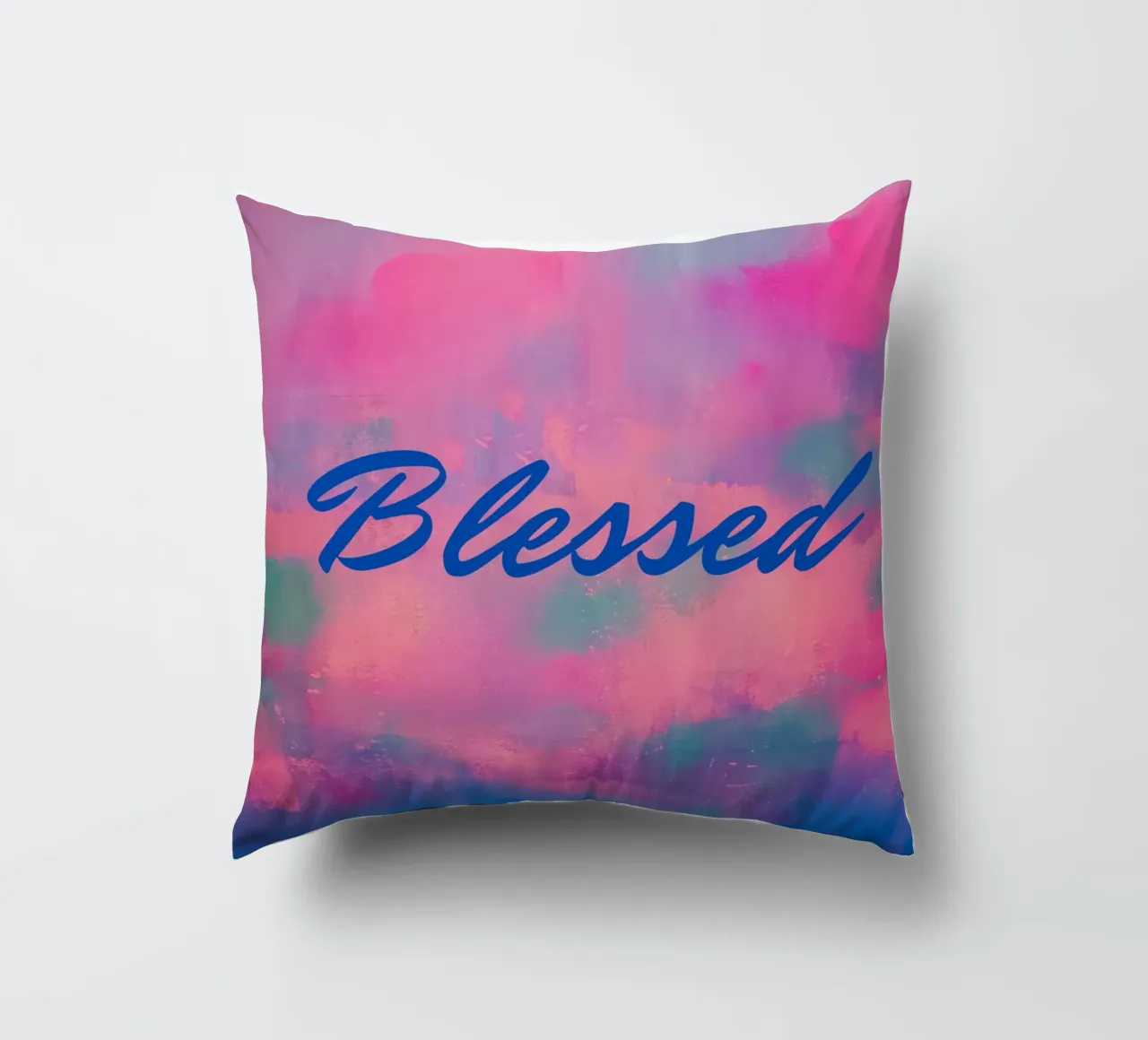 Stampa astratta colorata 'Blessed cuscino da FABOArt