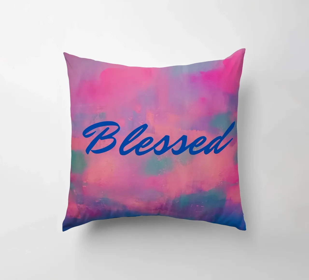 Stampa astratta colorata 'Blessed cuscino da FABOArt