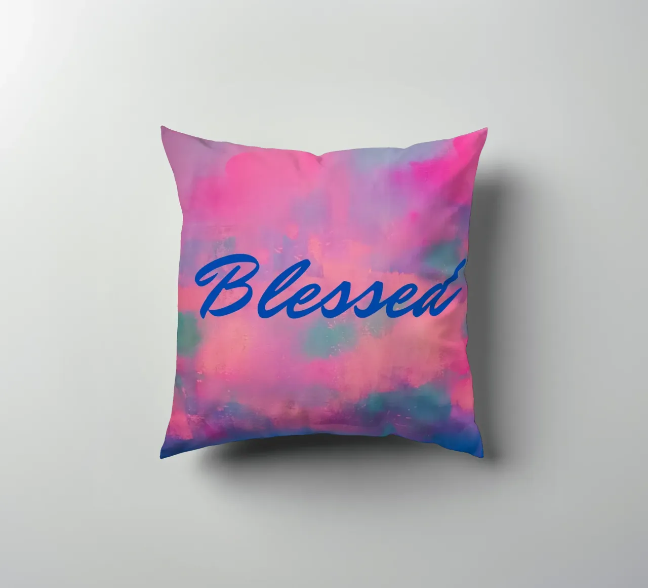 Stampa astratta colorata 'Blessed cuscino da FABOArt
