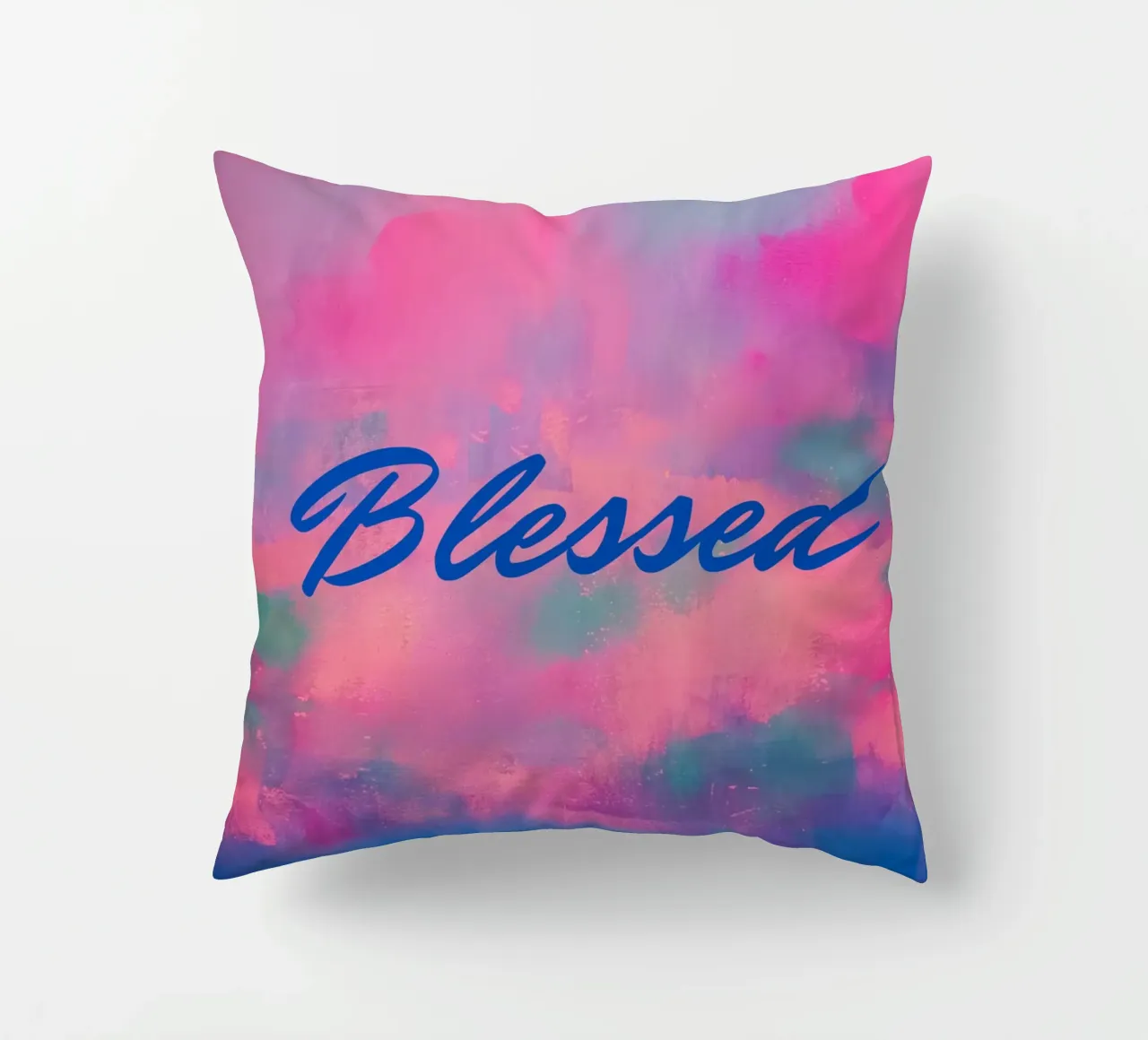 Stampa astratta colorata 'Blessed cuscino da FABOArt