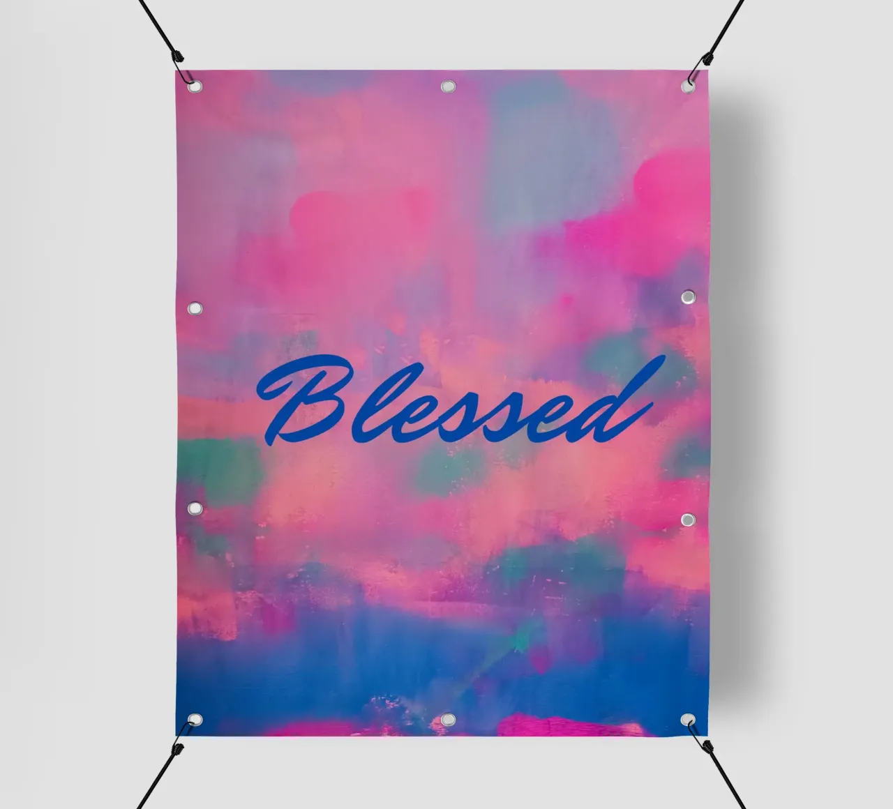 Stampa astratta colorata 'Blessed telo in pvc da FABOArt
