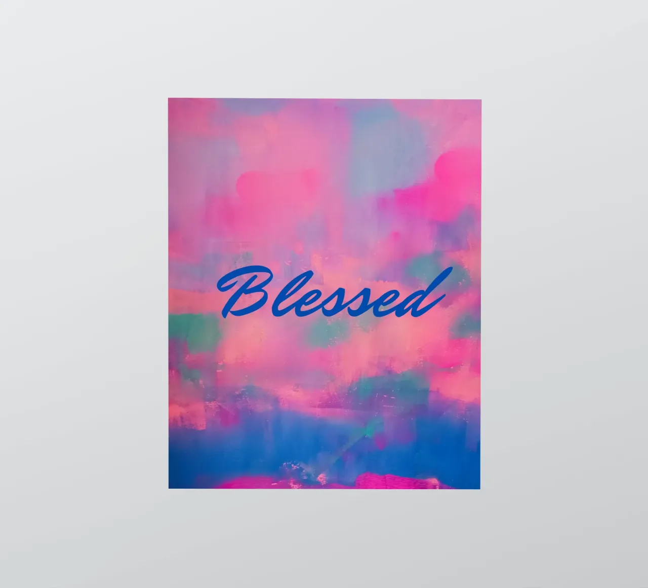 'Blessed' Colorful Abstract Print sticker by FABOArt