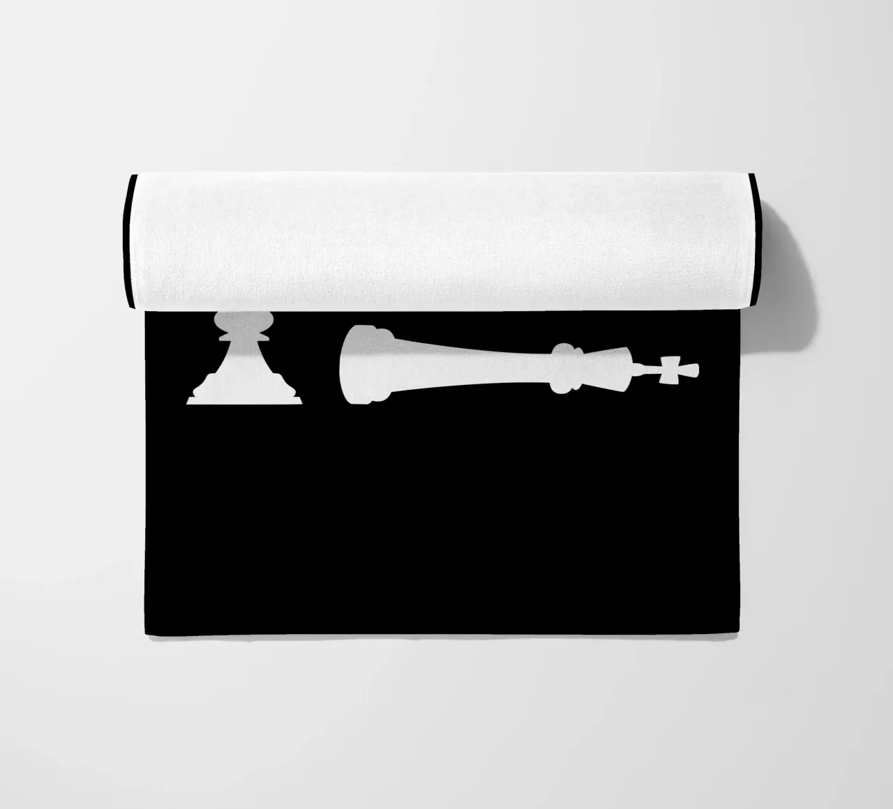 Checkmate Every Day Motivational Chess Funny Design beach towel by sillyindustries