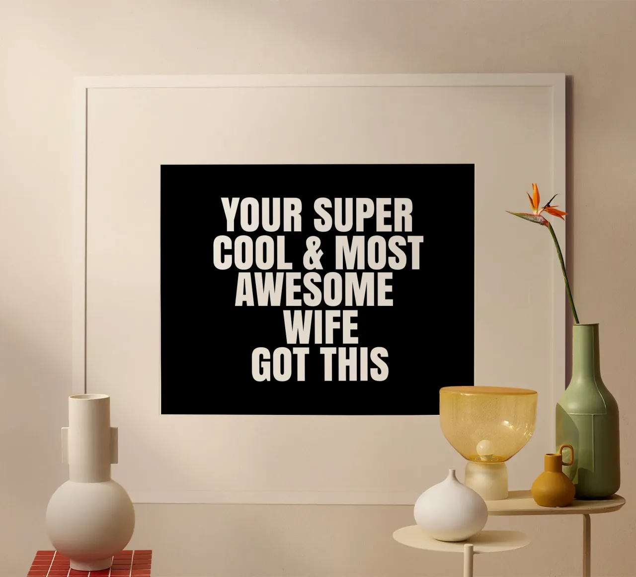 Your super cool and most awesome wife got this poster da happieeagle
