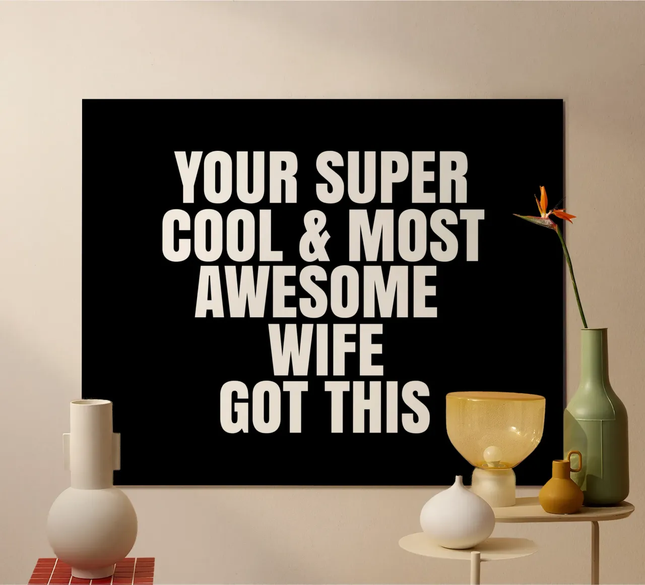 Your super cool and most awesome wife got this poster da happieeagle