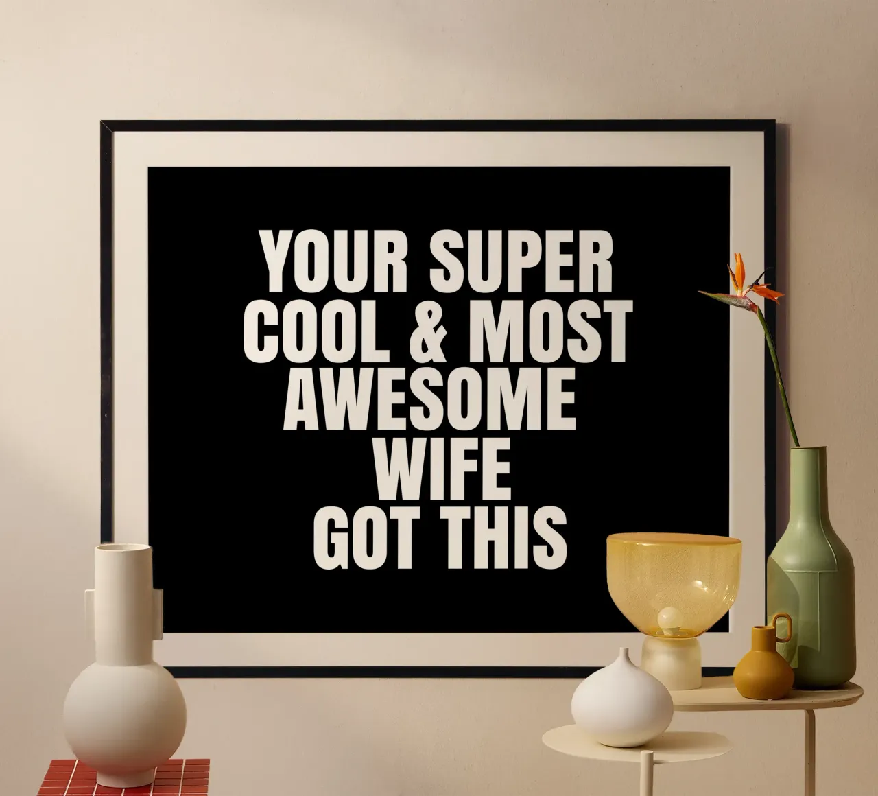 Your super cool and most awesome wife got this poster da happieeagle