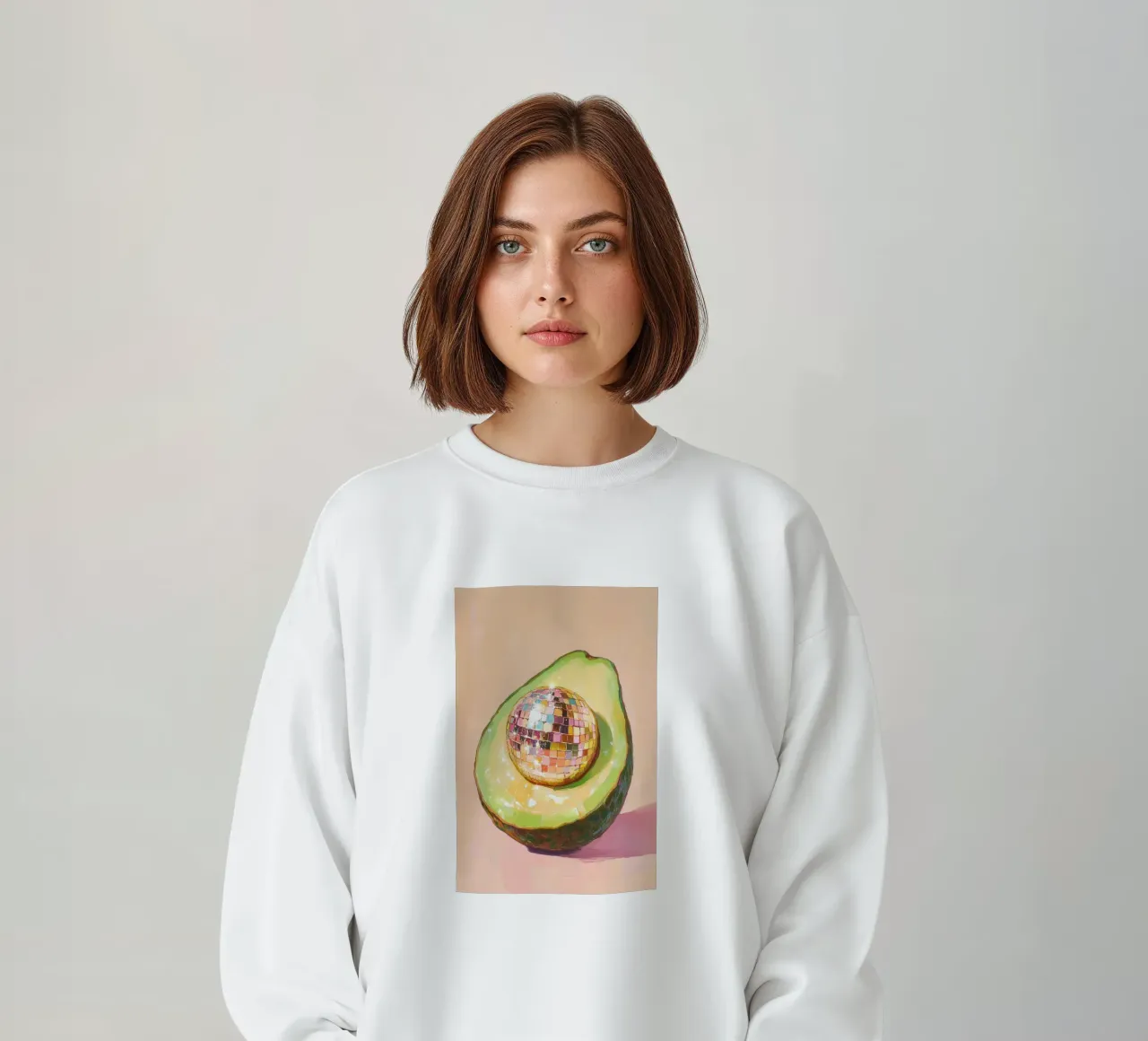Disco Ball Avocado Art felpa da Melloi Art Print