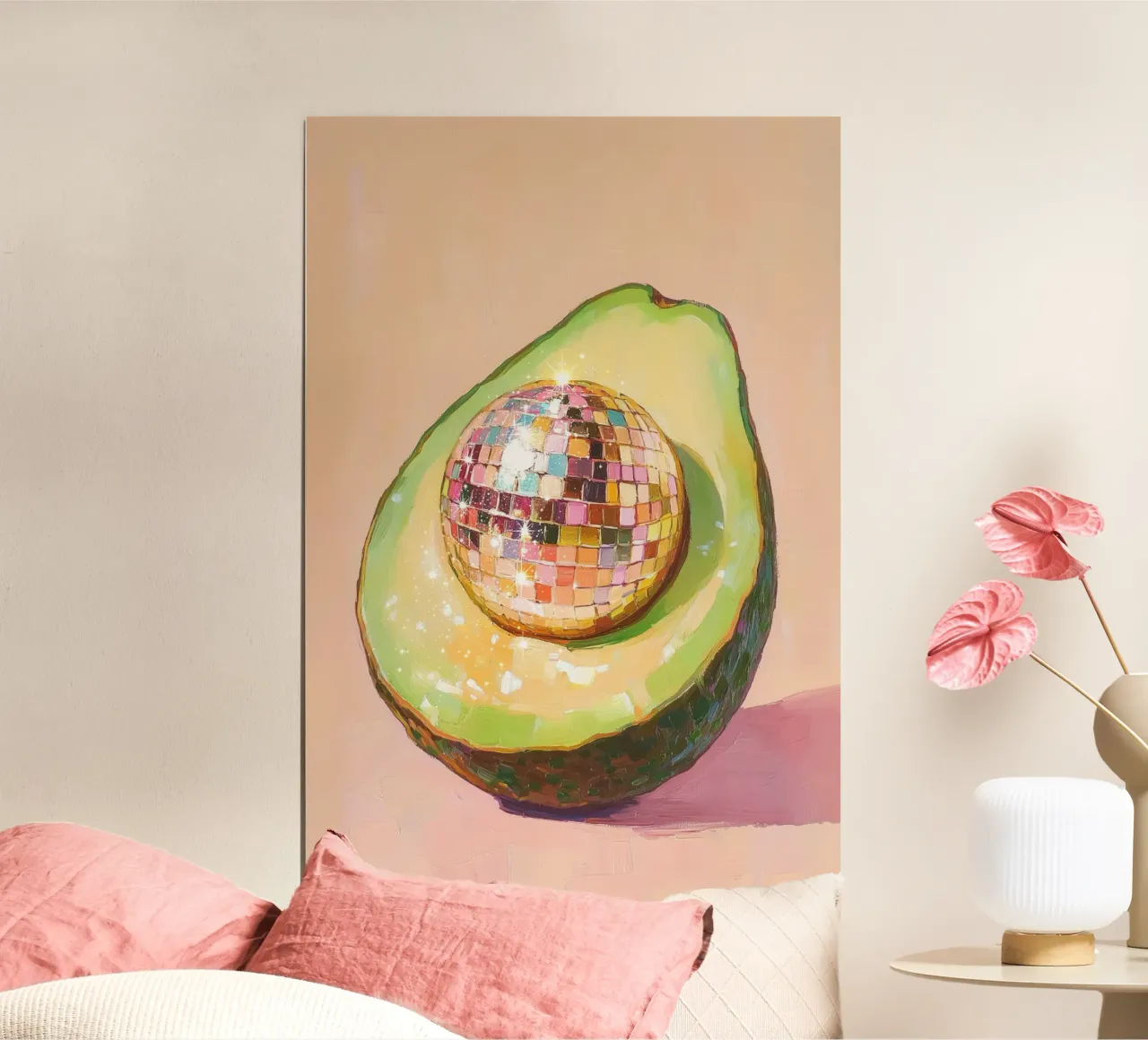 Disco Ball Avocado Art poster da Melloi Art Print