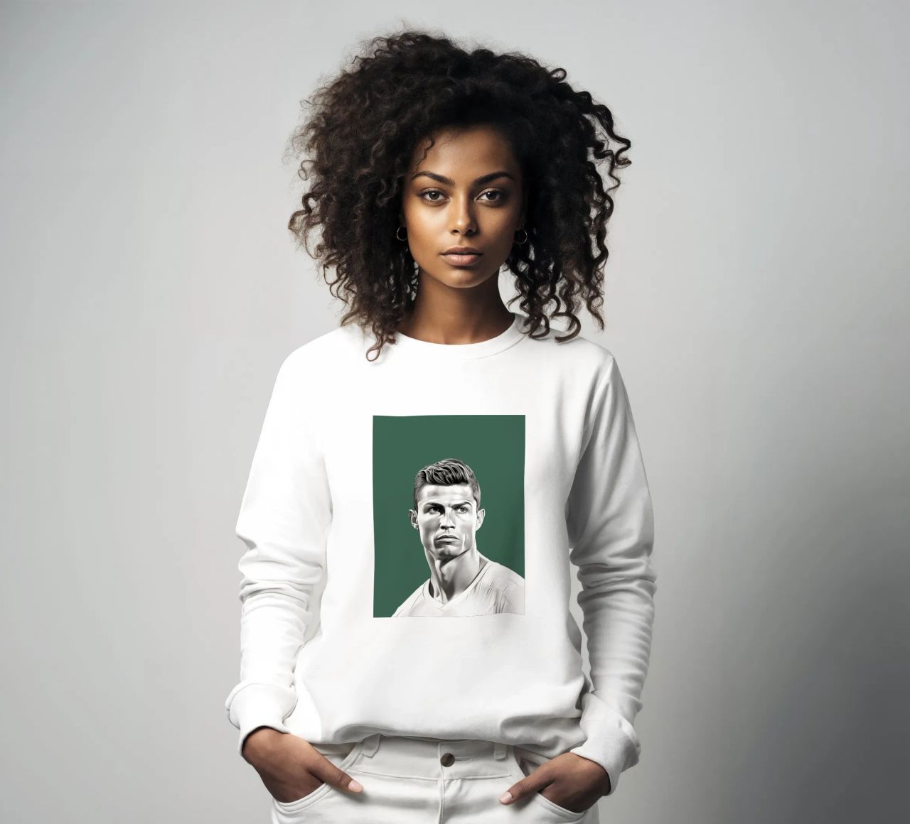 Ronaldo, leyenda del fútbol sudadera de Carinaprint