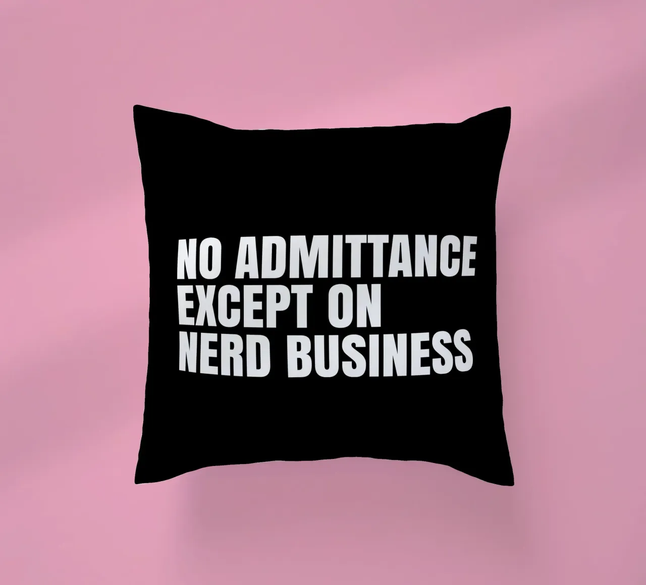 No admittance except on nerd business Kissen von happieeagle