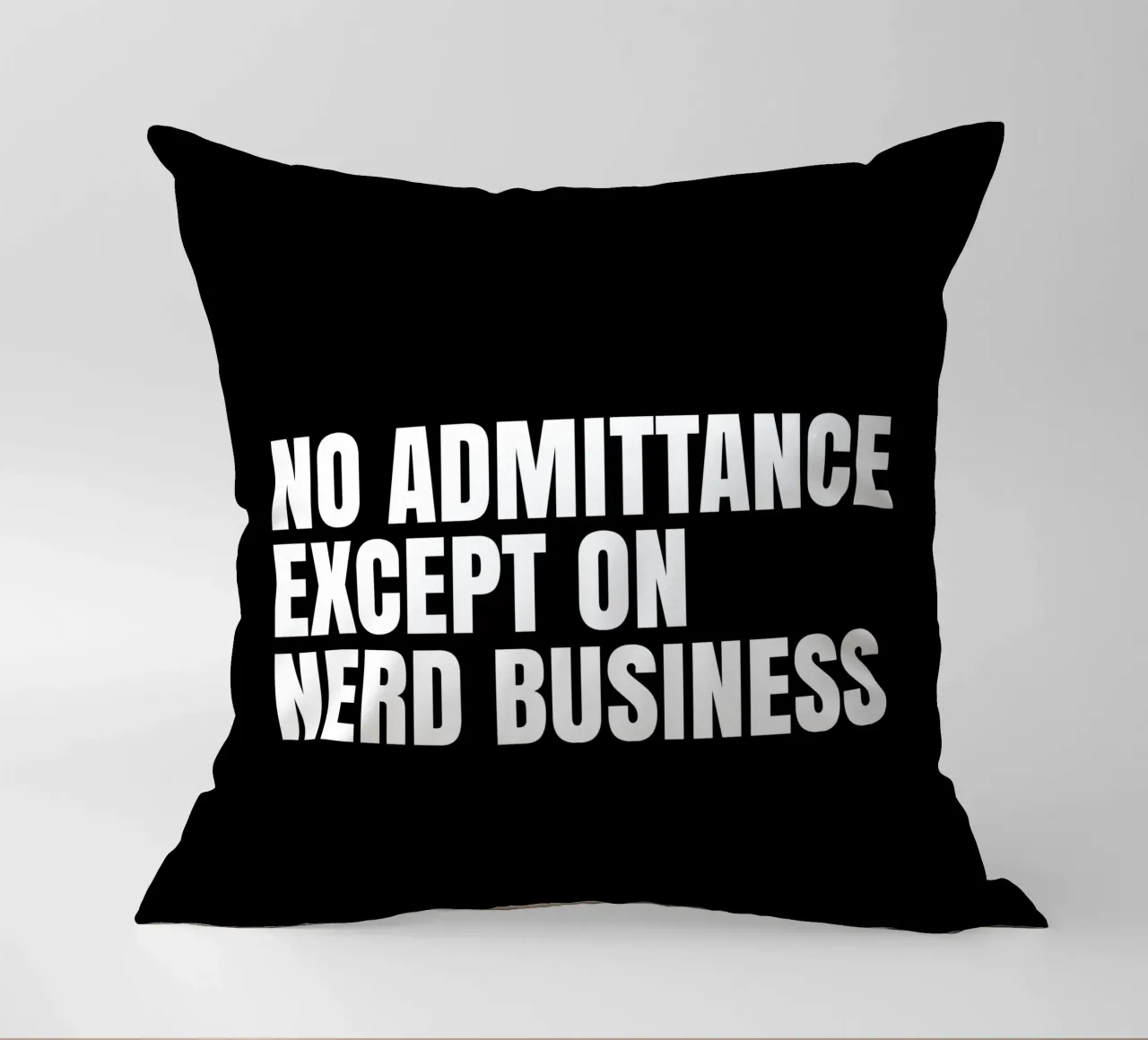 No admittance except on nerd business Kissen von happieeagle