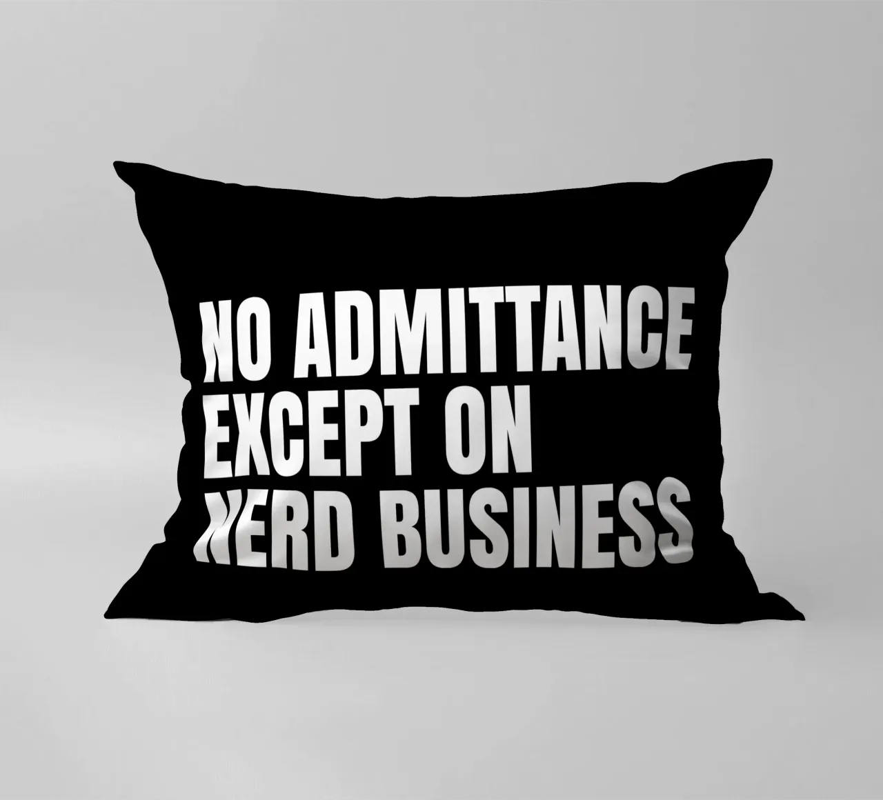No admittance except on nerd business Kissen von happieeagle