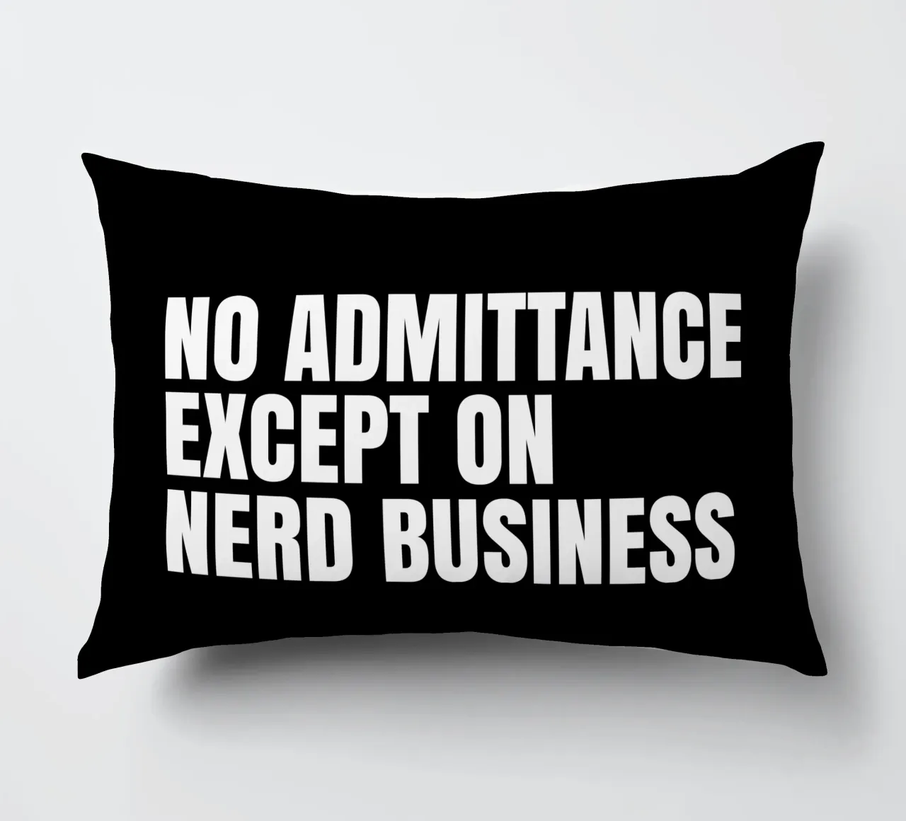 No admittance except on nerd business Kissen von happieeagle